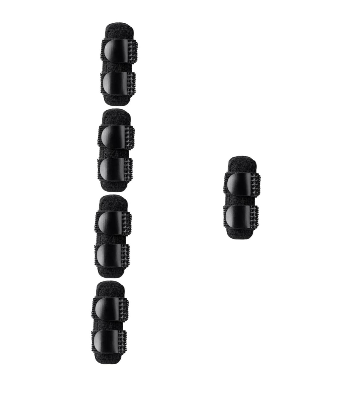 FRCOLOR 5pcs Breathable Finger Splint Set | Portable Finger Joint Brace for Fixation | Adjustable Finger Strap Support | Black - Buy Online on GoSupps.com