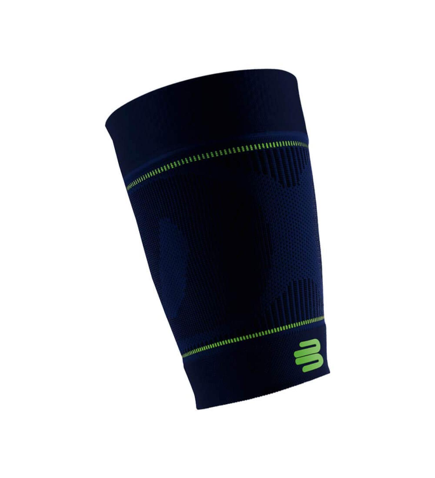 Bauerfeind Compression Skylight Volume Sports Sleeves for Upper Leg - Unisex Thigh Compression for Ball & Endurance Sports (S Navy Blue) - Buy Online on GoSupps.com