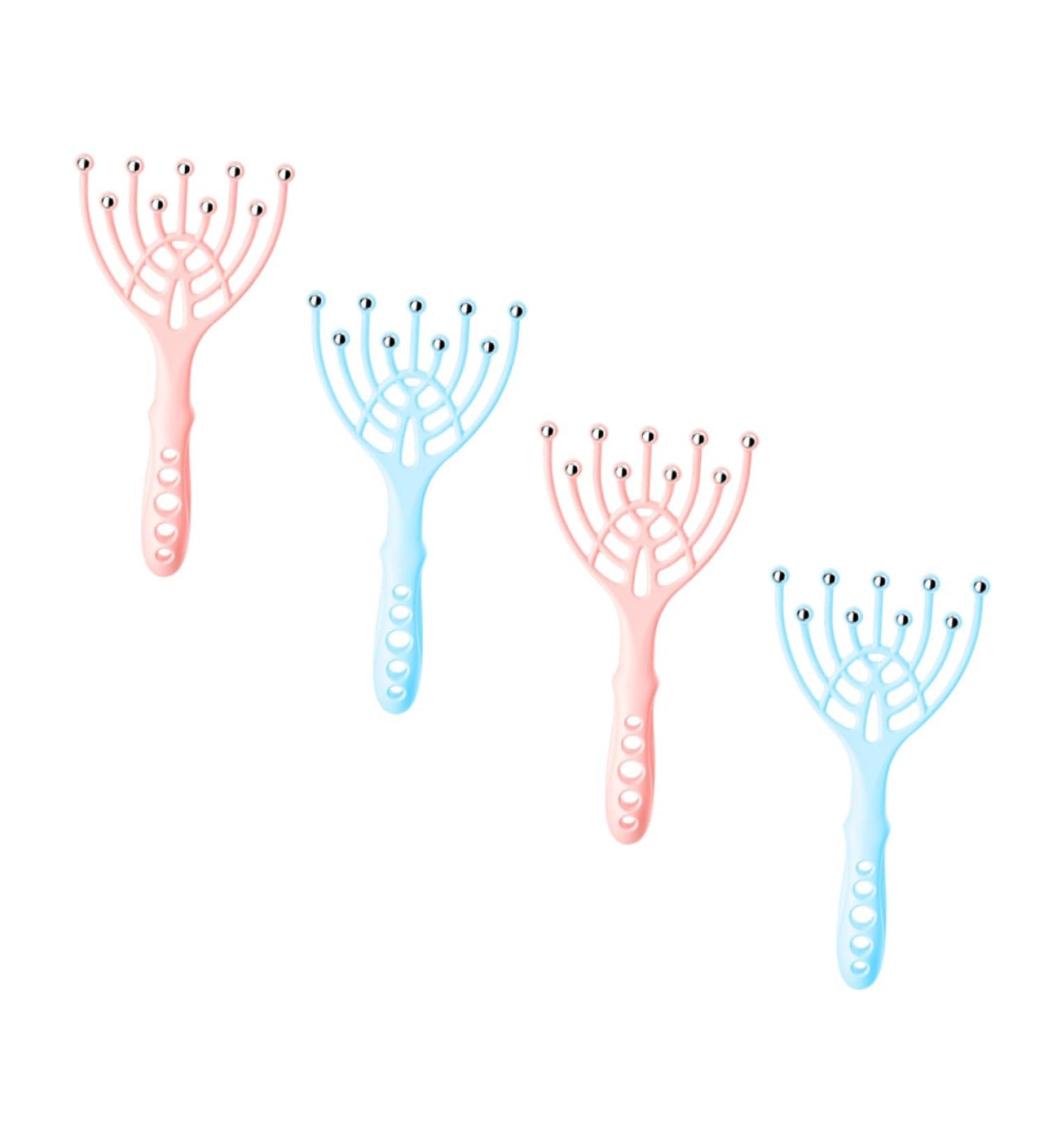 Magiclulu 4-Piece Head Massager - Steel Balls Scalp Relaxation Tool for Stress Relief & Relaxation | Multifunctional Massage Claw - Buy Online on GoSupps.com