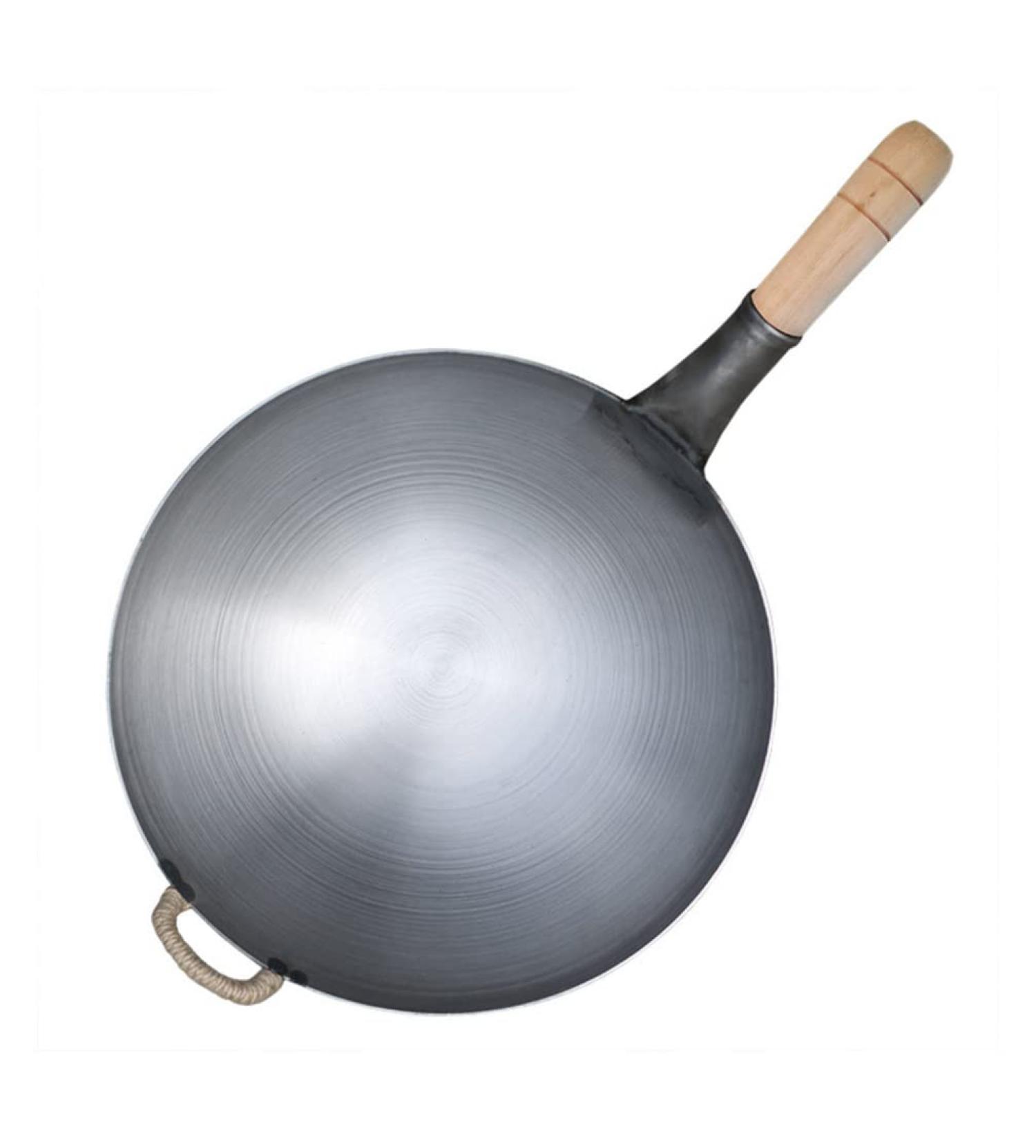 Yalych Stainless Steel Frying Pan Cooking Pan Nonstick Skillet Saute Pan with Wooden Handle Kitchen Utensil for Home Kitchen Restaurant Camping Grey 32cm Frying pan (Color : Grey Size : 61X36X9CM) 61X36X9CM Brown grey - Buy Online on GoSupps.com