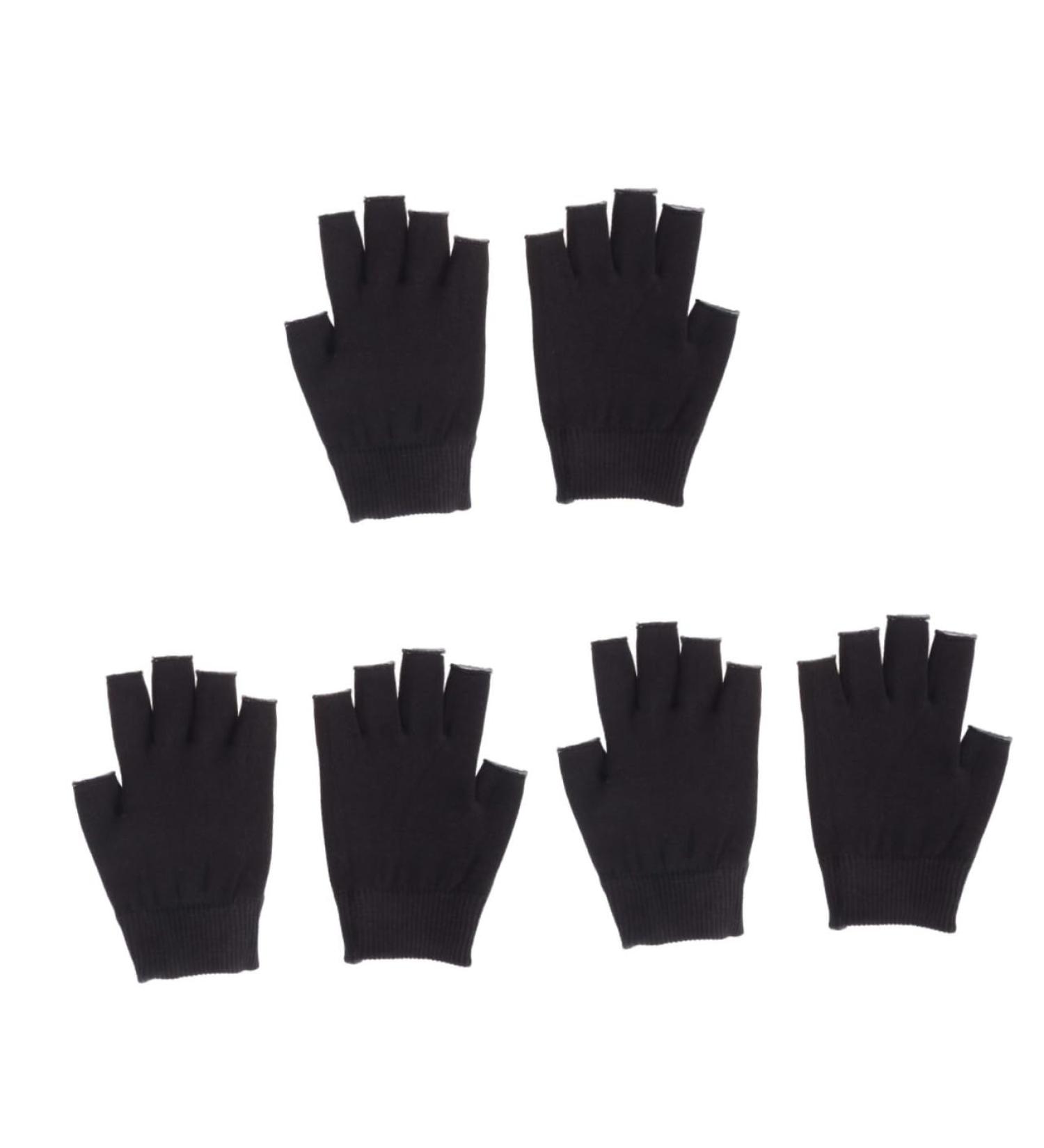 minkissy 3 Pairs Spa Gloves Fingerless Gloves Moisturizing Hand Gloves Mositurizing Glove Hydrating Glove Gel Gloves Black Simple Apparel Black Gel Spa Glove Black Fingerless Gloves - Buy Online on GoSupps.com