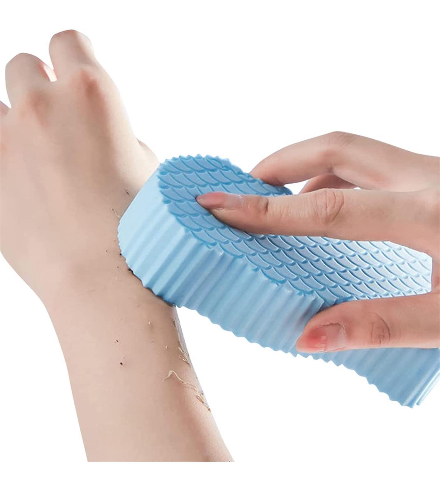 Ultra Soft Exfoliating Bath Sponge for Women & Children - 2022 New Super Soft Body Shower Sponge in Blue - Ideal for Adults, Children, and Pregnant Women - Buy Online on GoSupps.com