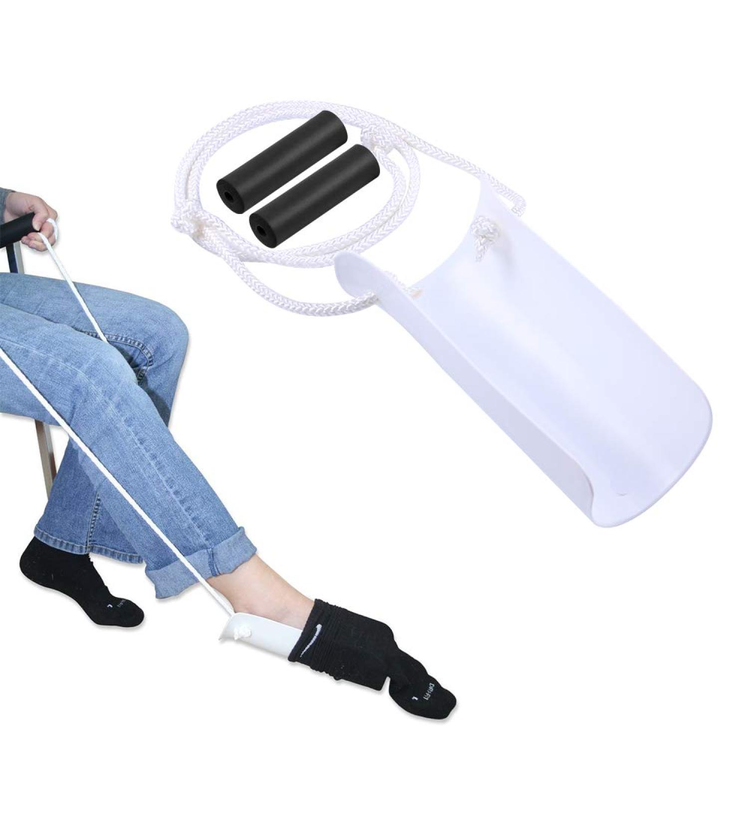 ZIME Elderly Men Socks Dressing Assisting Equipment Pregnant Women Avoid Bending Waist Socks Dressing Tools Disabled Elderly Sock Dressing Aid - Buy Online on GoSupps.com
