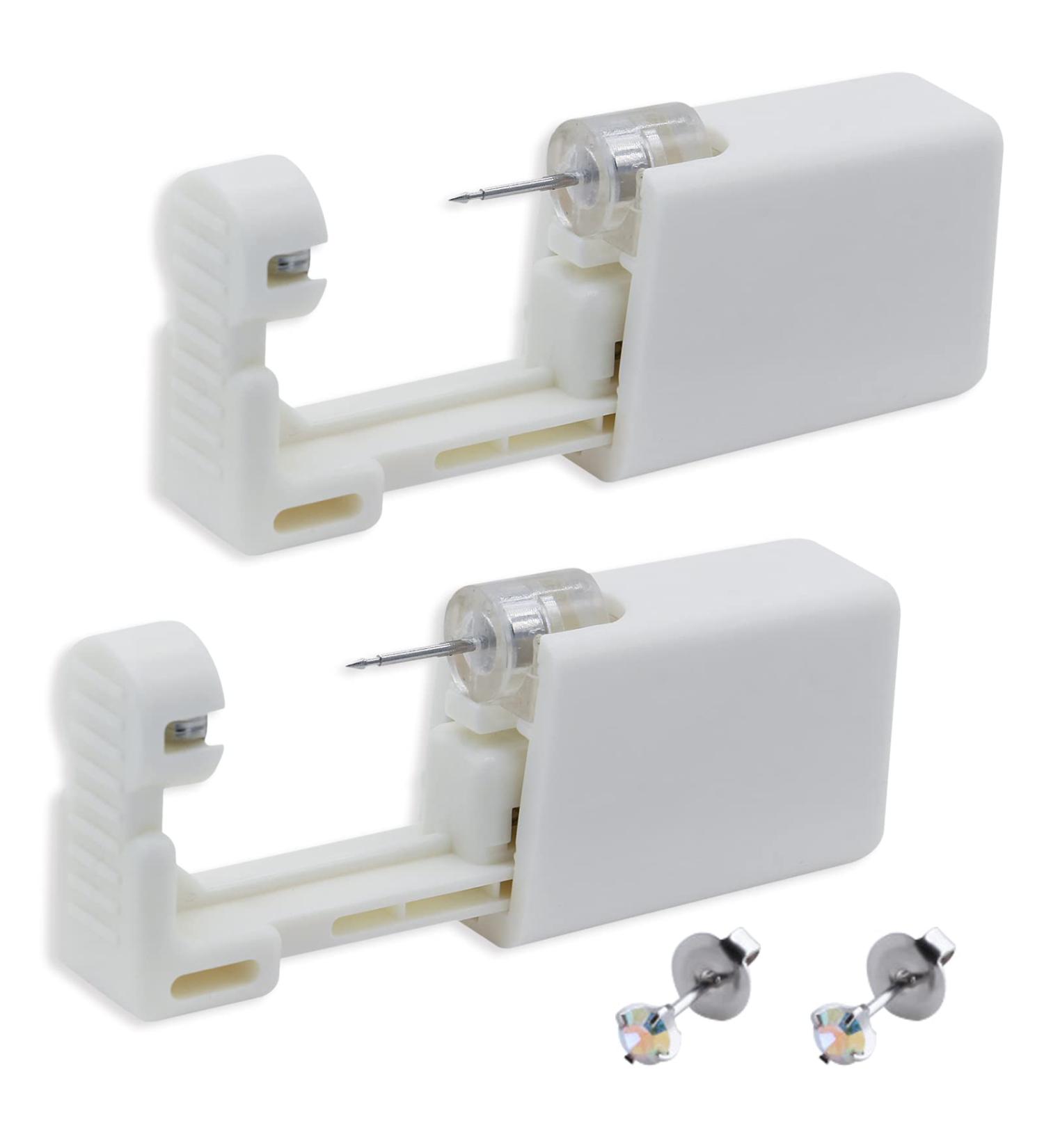 Combofix Ear Piercing Gun - Disposable Ear Piercing Gun with built-in Ear Stud Ear Piercing Kit for Piercing Supplies Ear Piercing Kit Piercing Tool (White Zircon) - Buy Online on GoSupps.com