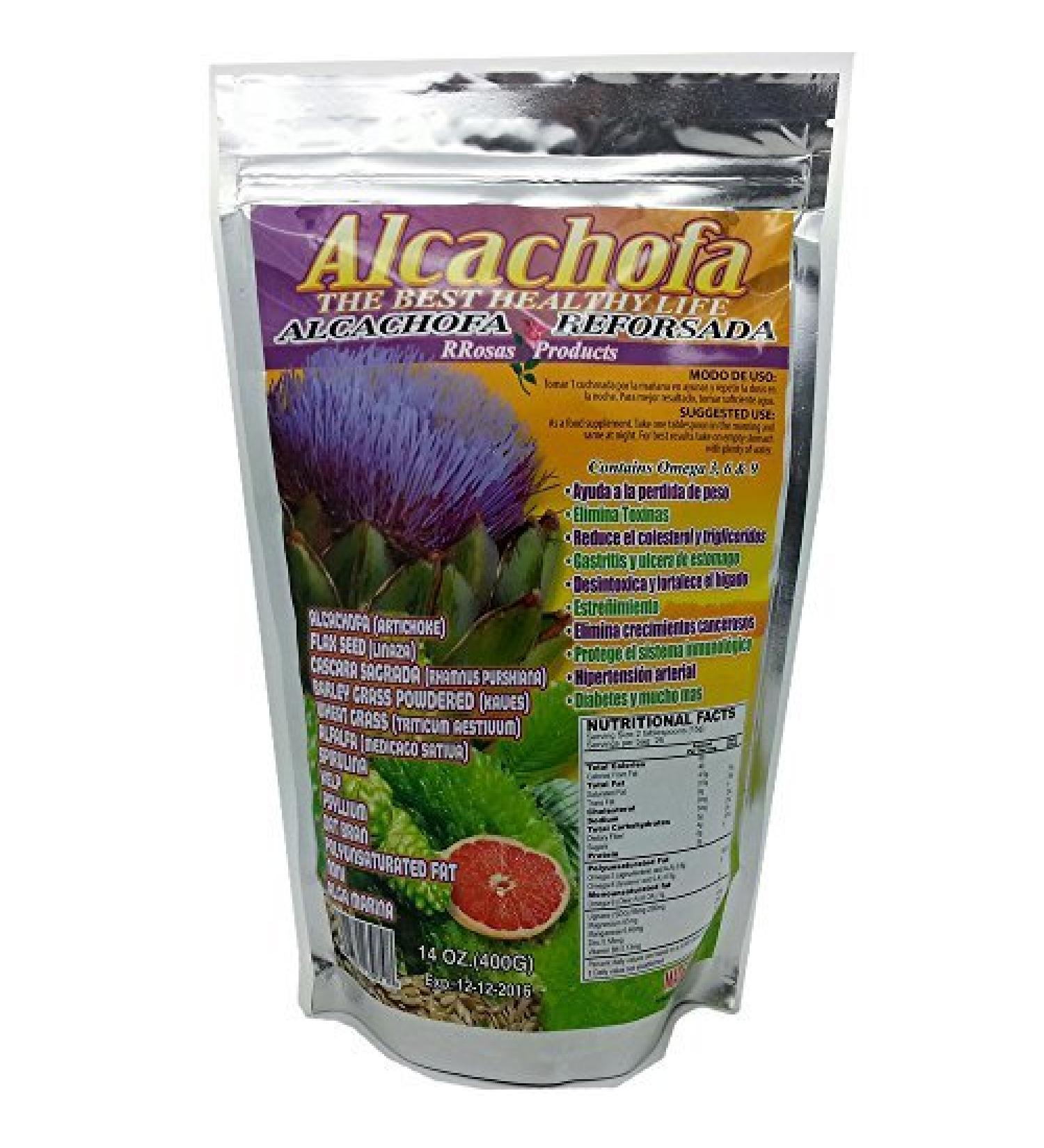 Alcachofa Reforsada Powder the Best Healthy Life 14 Oz Artichoke & Much More Ingredients