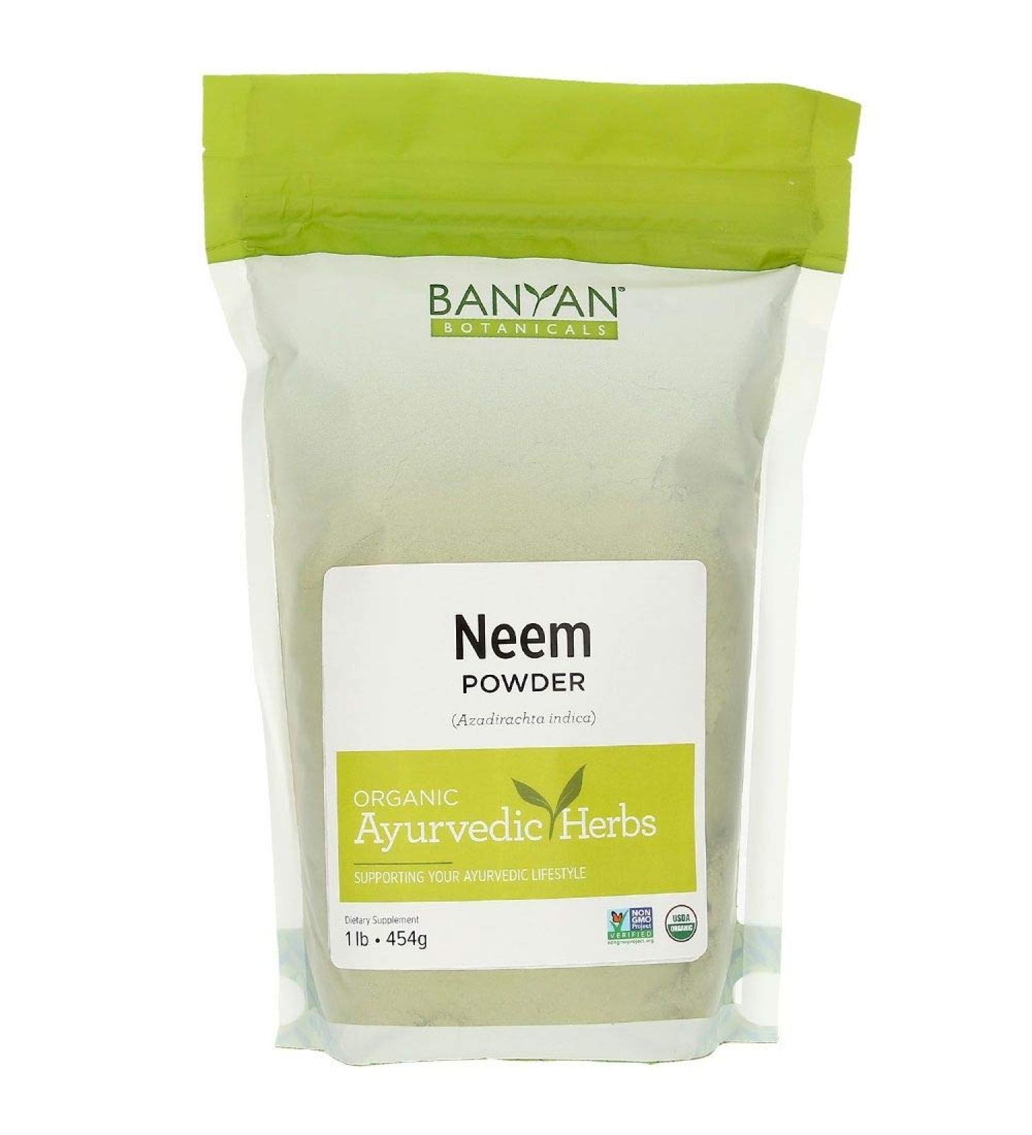 Organic Neem Powder - Ayurvedic Herb for Skin & Blood Health | 1 lb | Non-GMO Vegan - Buy Online on GoSupps.com