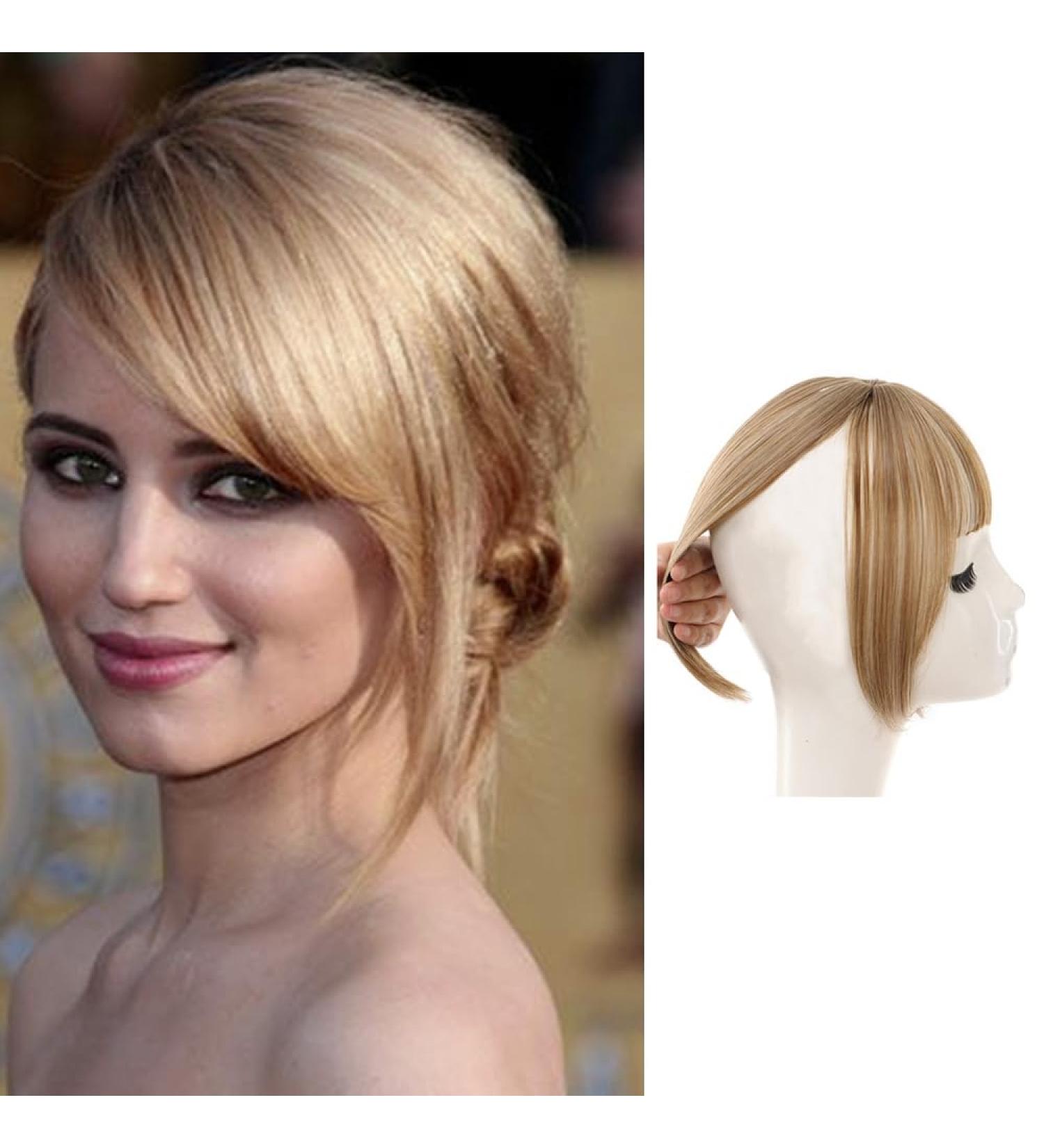 Clip-In Ponytail Hair Extensions | Synthetic Bangs & Side Fringe - Natural Look (108# Brown) - Buy Online on GoSupps.com