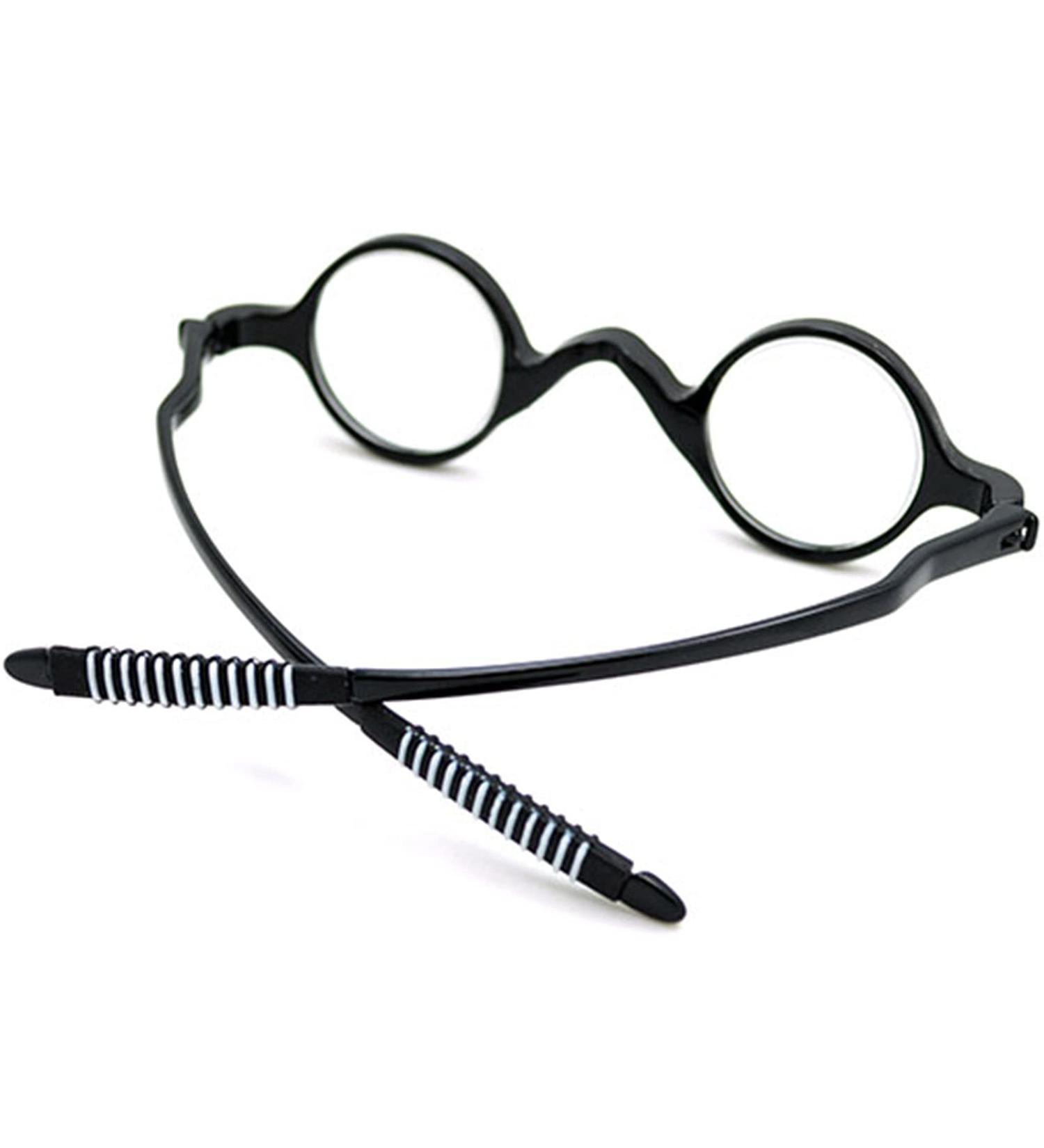 KDOQ Black Round Blue Light Filter Glasses - HD Anti Blue Light & Eye Strain Relief - Buy Online on GoSupps.com
