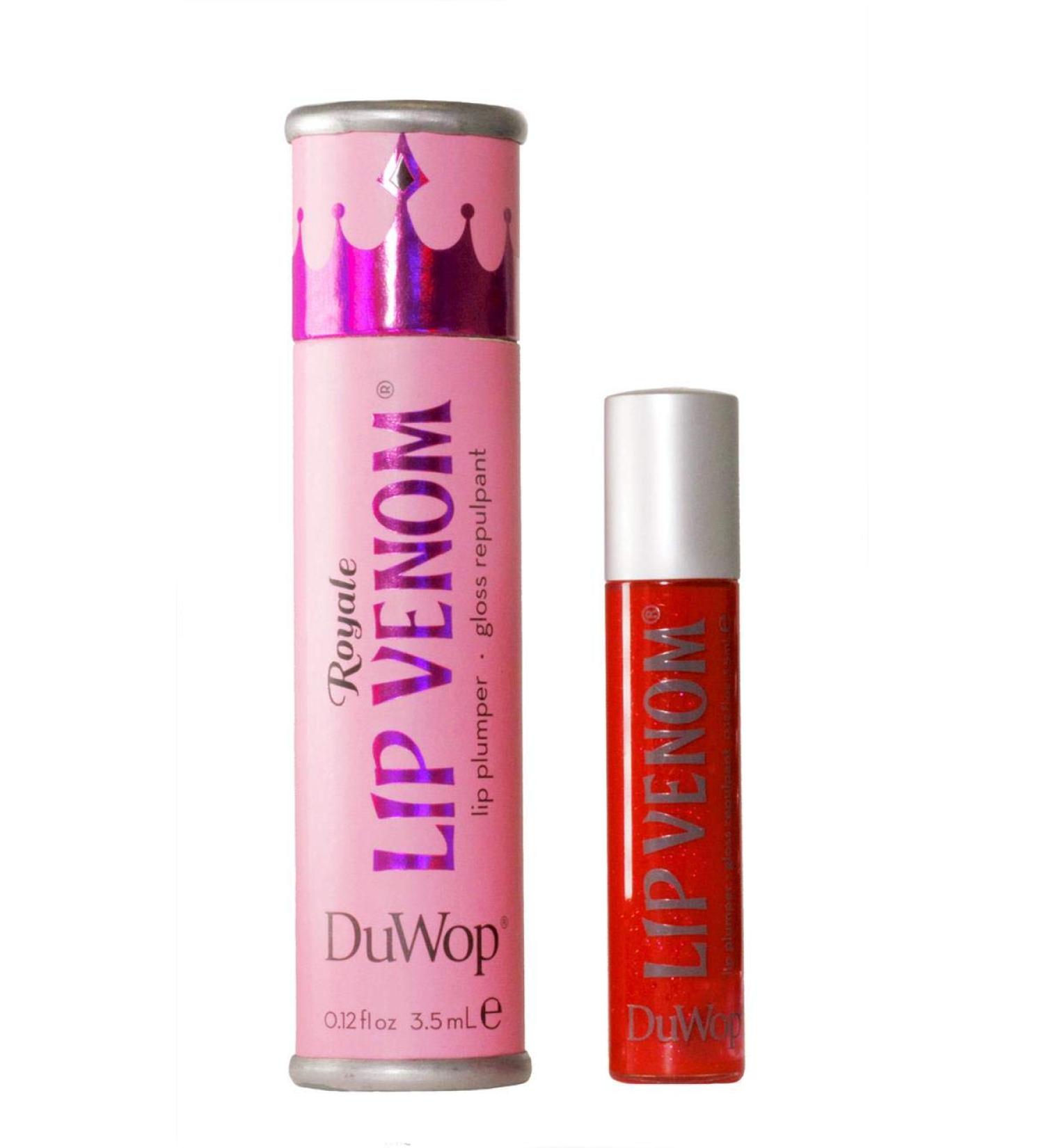 DuWop Lip Venom Lip Plumping Balm - Venom Royale with Red Tint