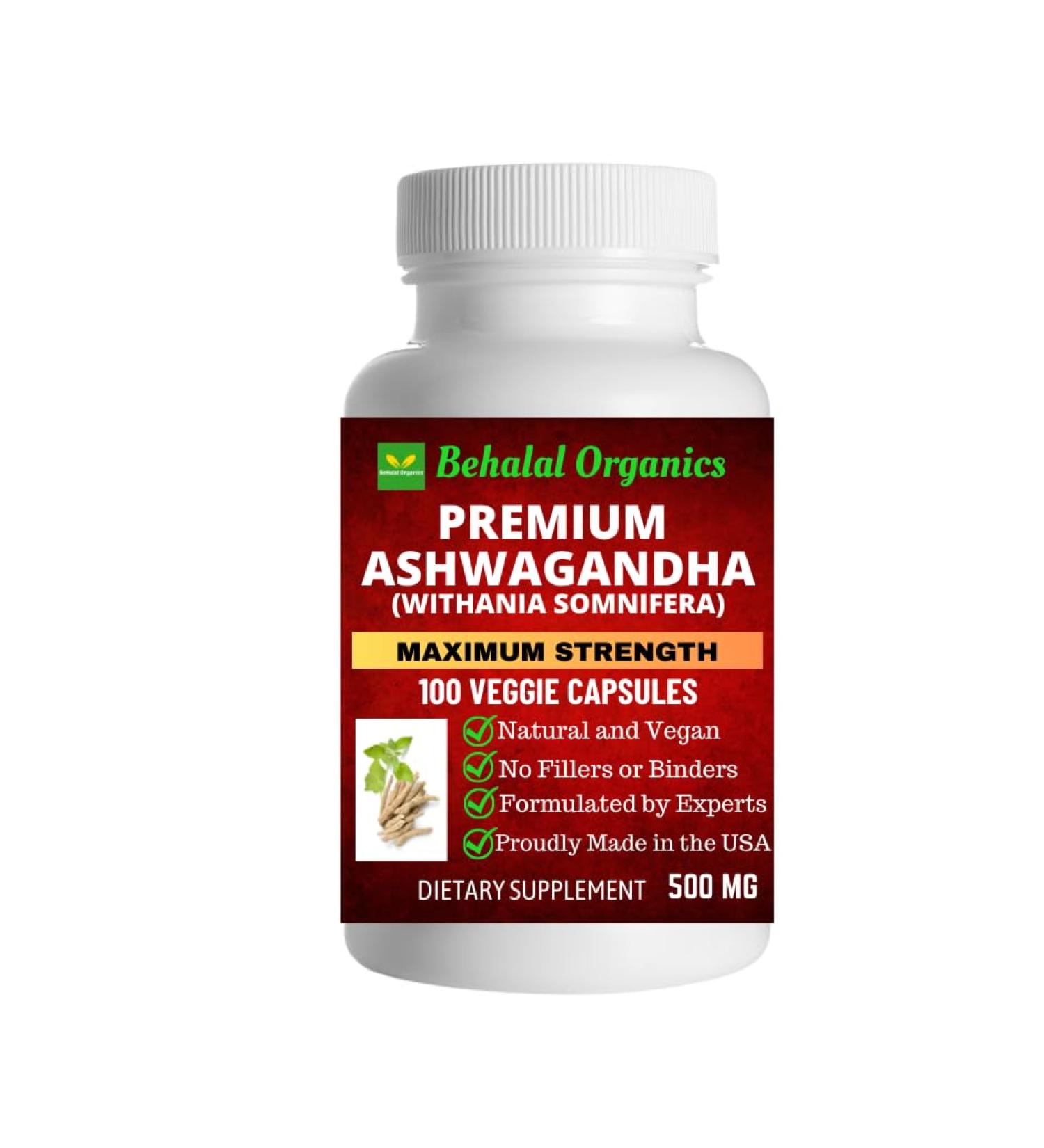 Behalal Organics Ashwagandha Quick Release Capsules - Buy Online on GoSupps.com