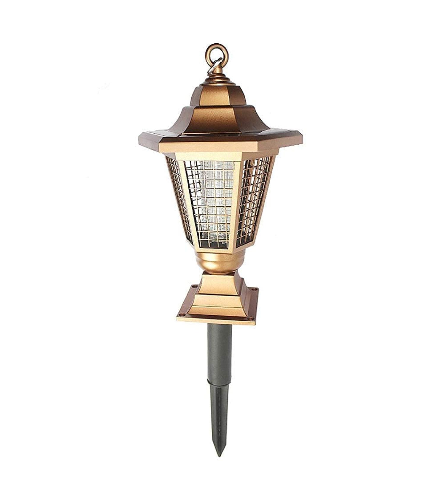 Solar Golden Mosquito Killer Lamp Style Golden Hanging Type Ground-Mounted Decorative Mosquito Killer Lamp Lighting Street Light - Buy Online on GoSupps.com