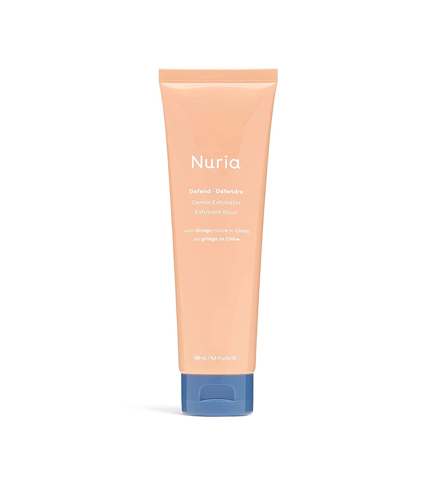 Nuria Defend Face Exfoliator - Gentle Exfoliating Scrub (120mL) | Non-Microbead Formula for Men & Women - Skin Care Essential - Buy Online on GoSupps.com