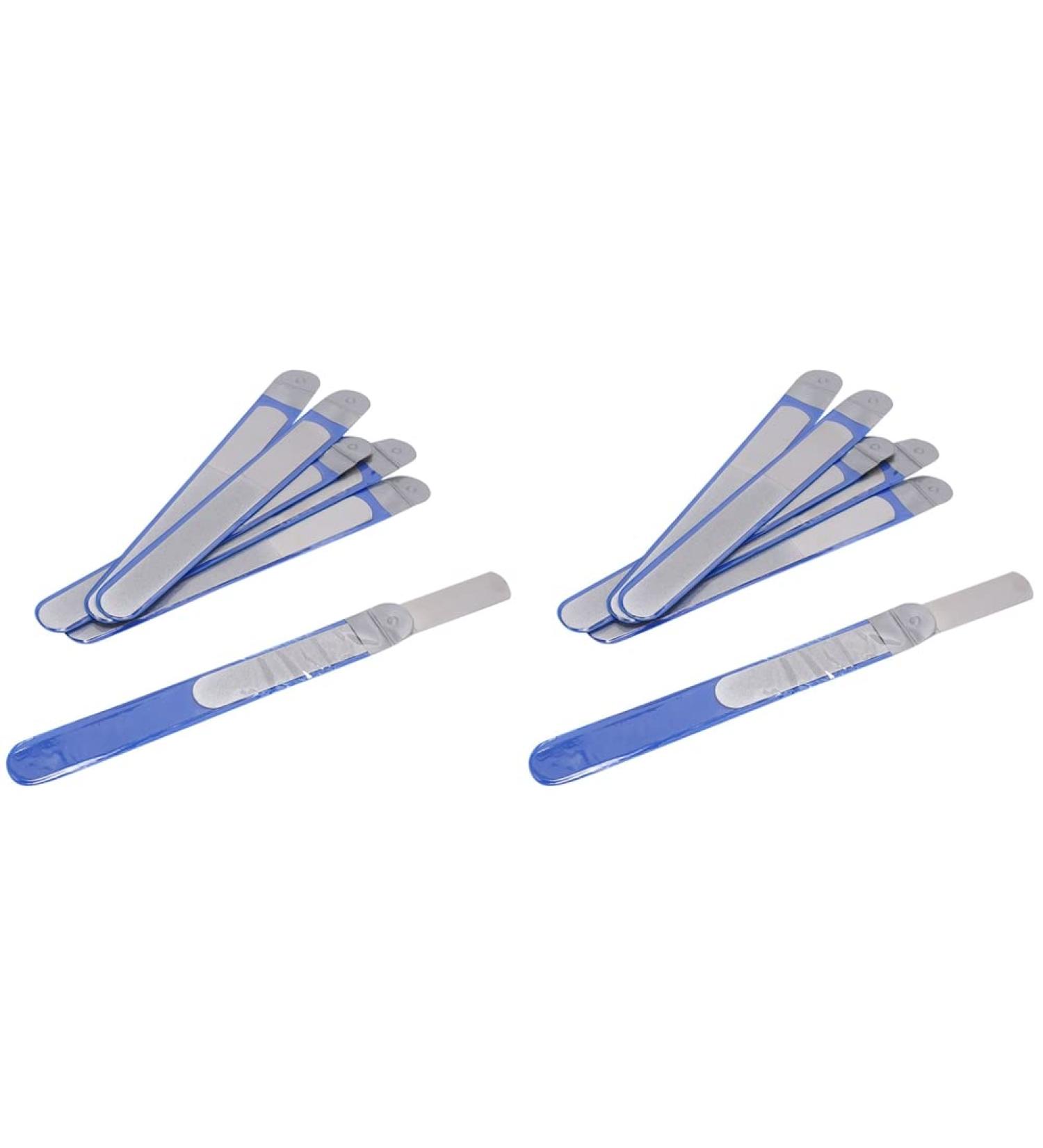 Balawin 12 Pieces Stainless Steel Nail File Double-Sided Diamond Nail File Metal Nail File Manicure File for Family and Travel - Buy Online on GoSupps.com