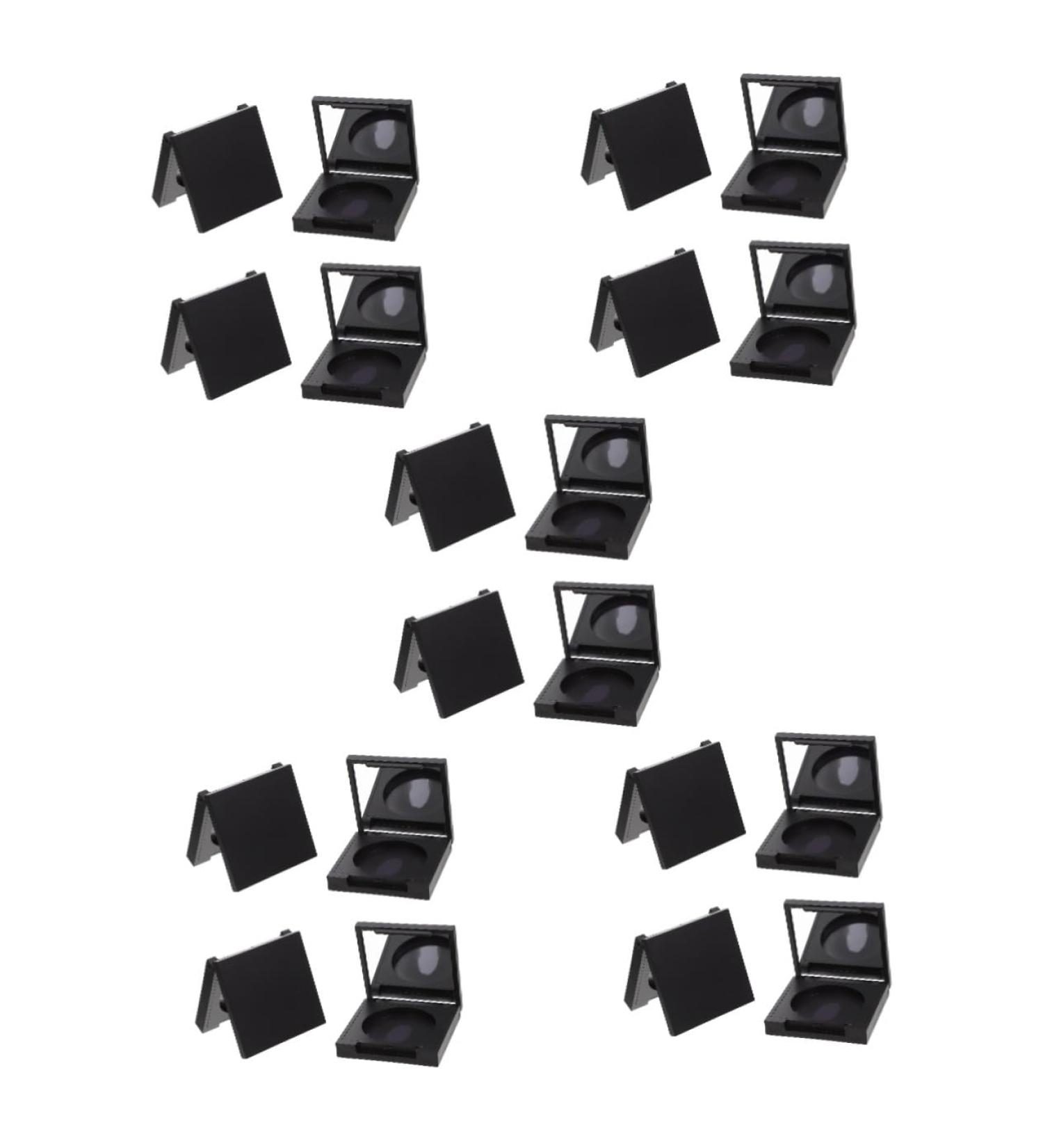 DOITOOL 20 Pcs Blush Box Eyeshadow Box Empty Eyeshadow Pan Clear Cosmetic Case Blush Organizer Plastic 5x5cmx5pcs Blackx5pcs - Buy Online on GoSupps.com