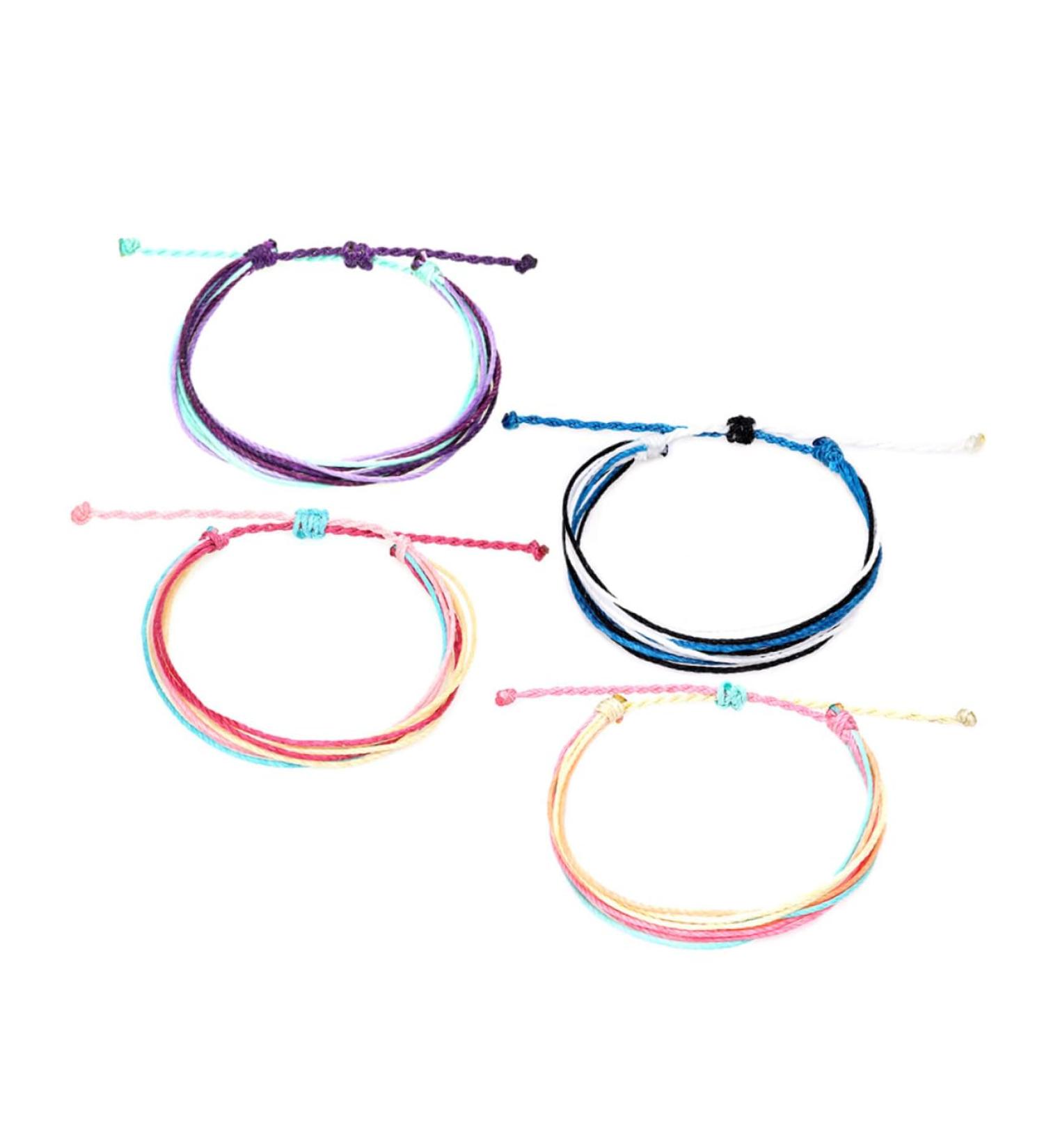 CALLARON 4pcs Friendship Bracelet Handmade Bracelets Bohemian Style Bracelet Waterproof Bracelet Beach Bracelet Wax Line Bracelet Adjustable Hand Strap Wristband Man Unique - Buy Online on GoSupps.com