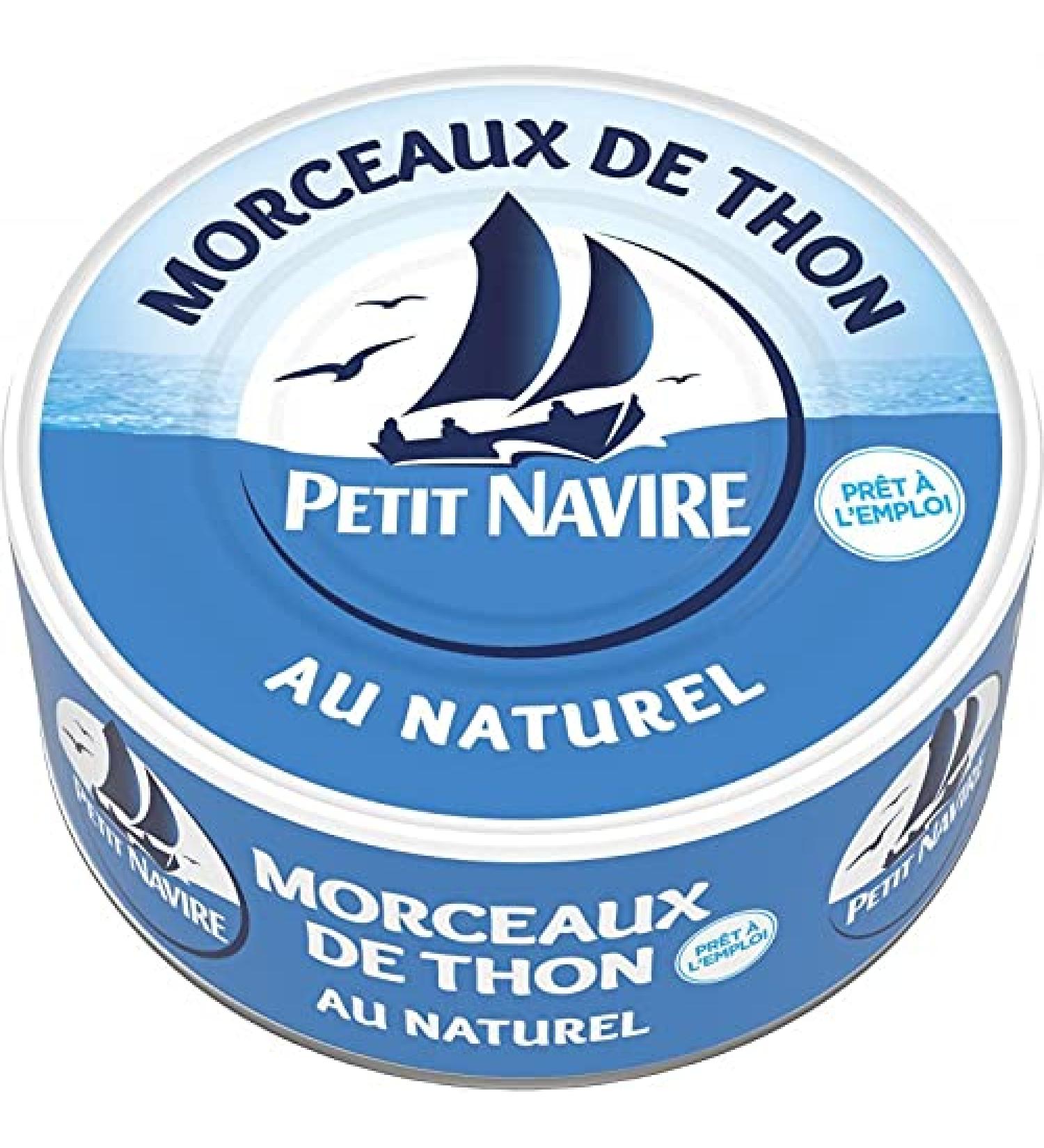 PETIT NAVIRE - Natural Tuna Pieces Responsible Approach 112G - Pack of 4