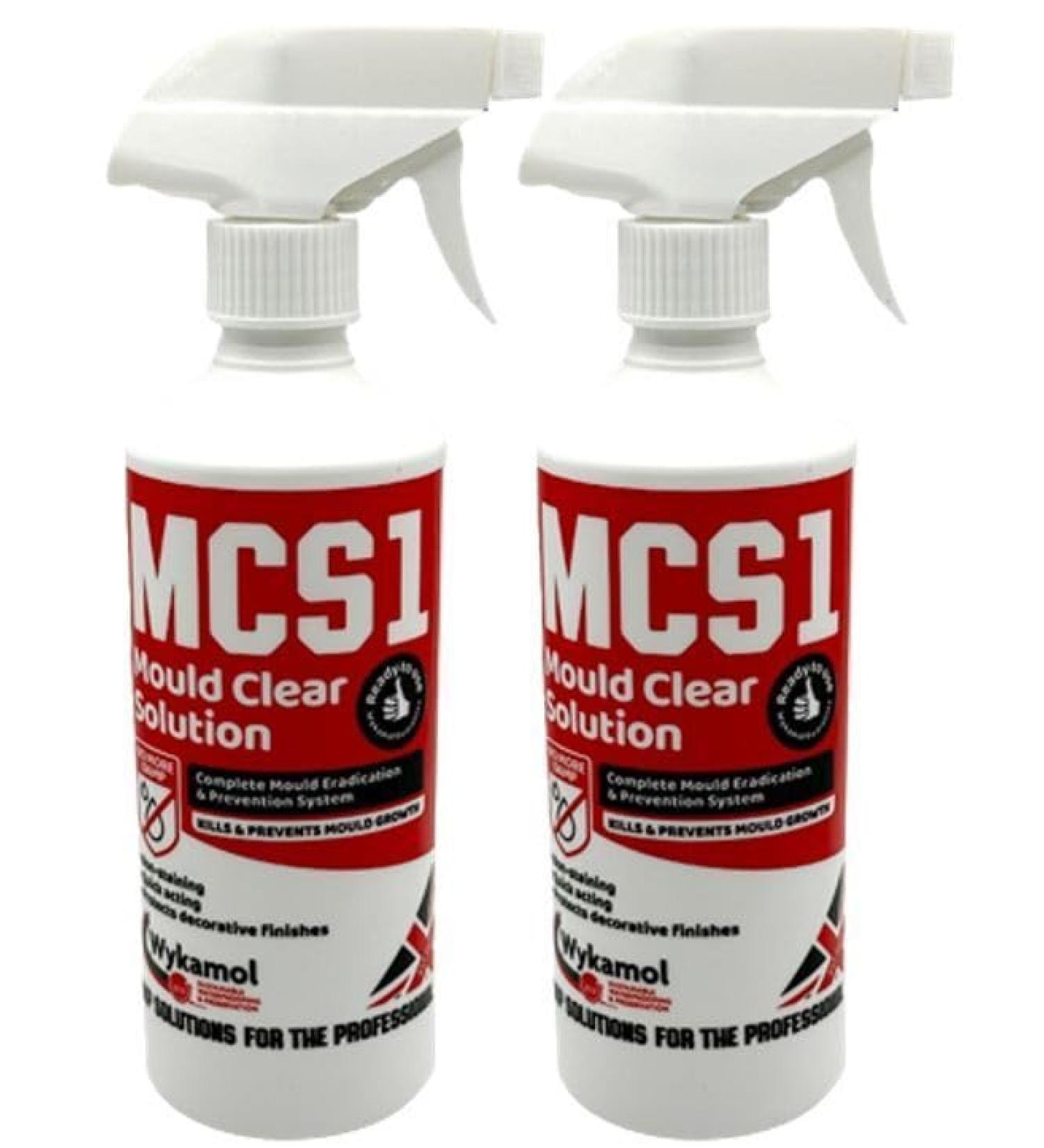 Wykamol MCS1 Mould Clear Solution Non Staining and Quick Acting Mould Remover Spray 500ml (2)