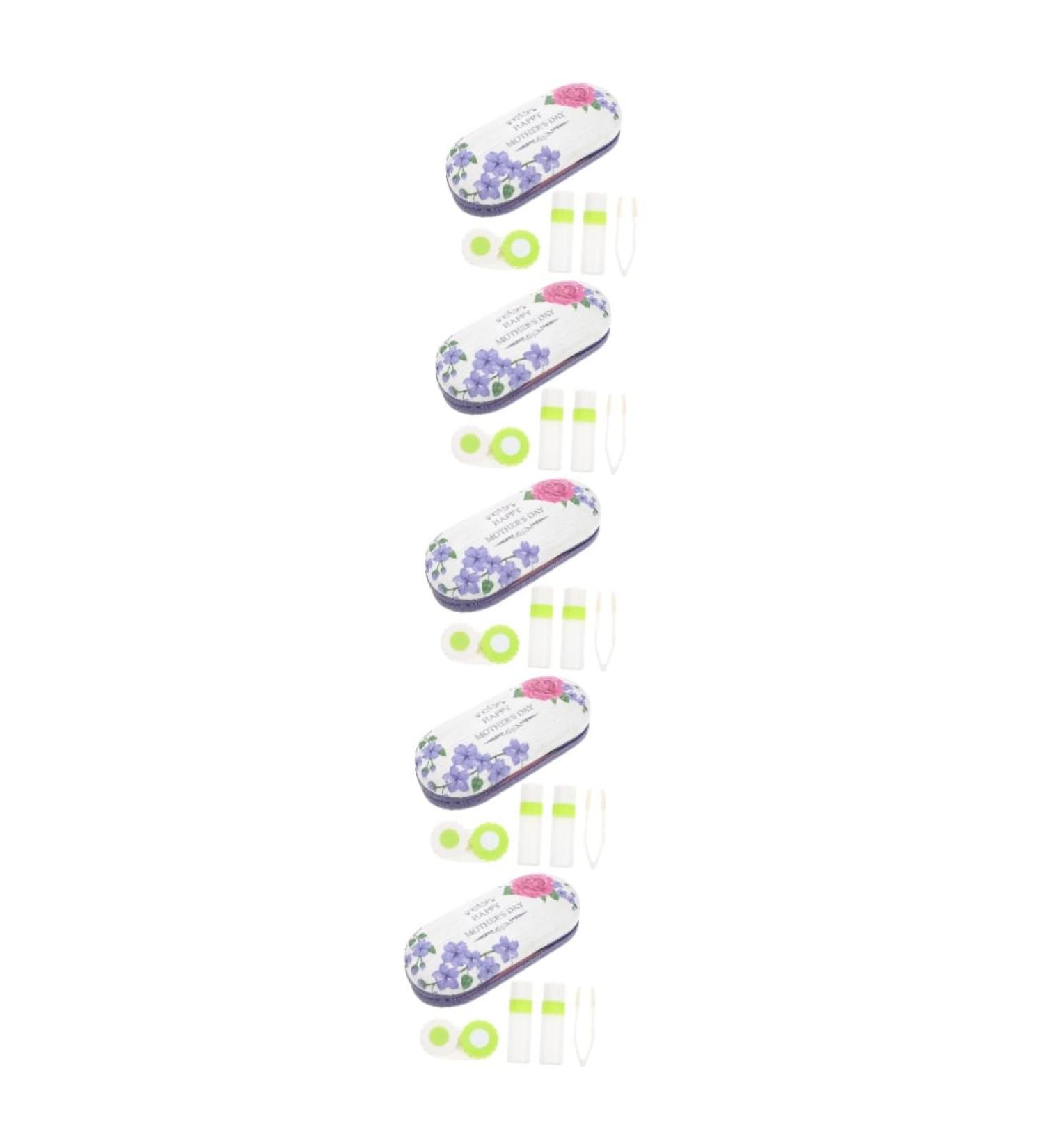 Solustrie Double-Layer Glasses Case for Travel | Violet Terrarium Sunglasses Holder for Girls | Stylish Children's Container | Flocked Cloth Travel Accessory - Buy Online on GoSupps.com