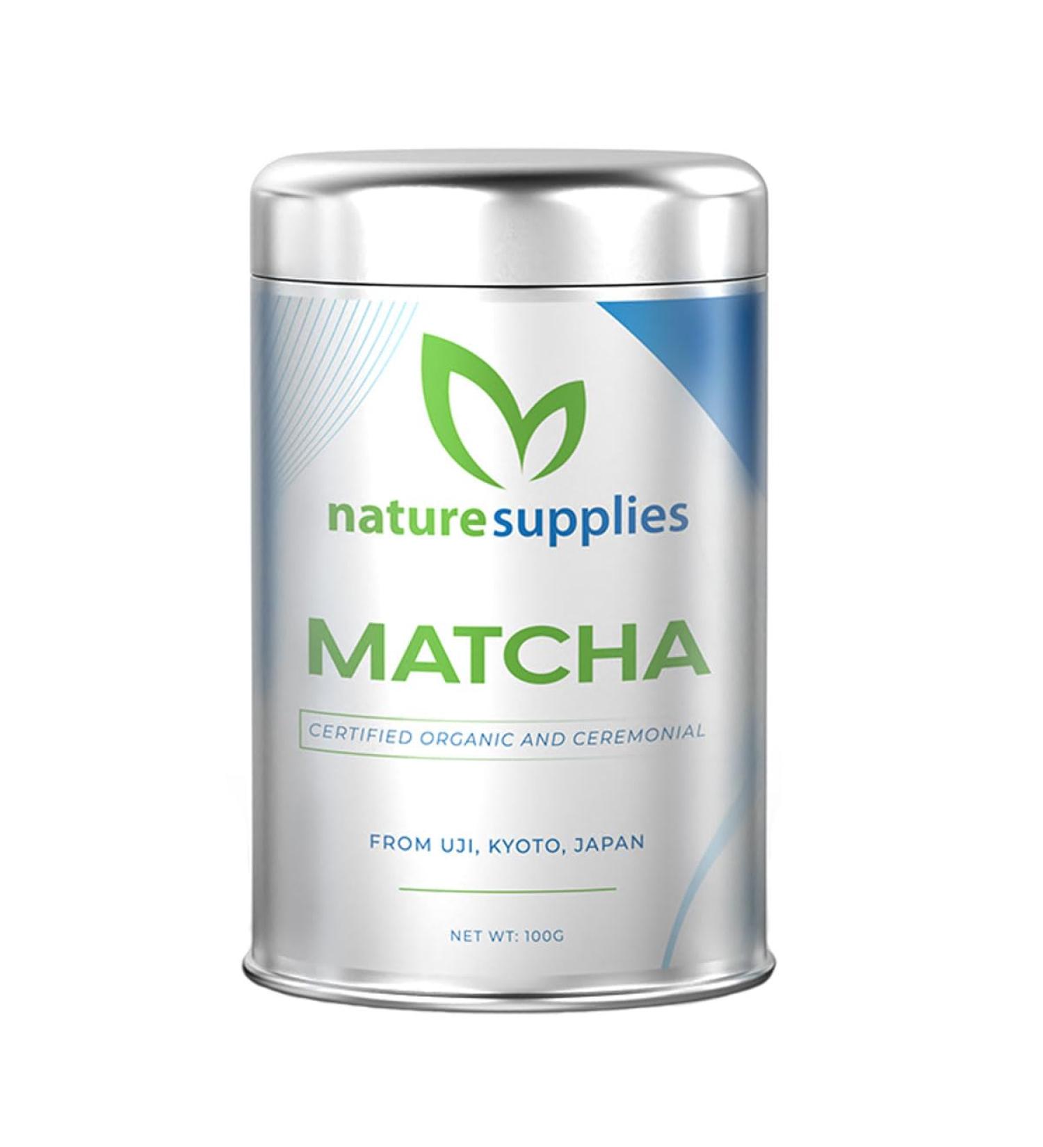 Matcha Green Tea Powder | Macha Japanese Ceremonial Grade from Uji Kyoto First Harvest Stone-Ground AAAAA Certified Natural Energy & Focus Vegan Detox Superdrink | Naturesupplies (100g) 100.00 g (Pack of 1) - Buy Online on GoSupps.com