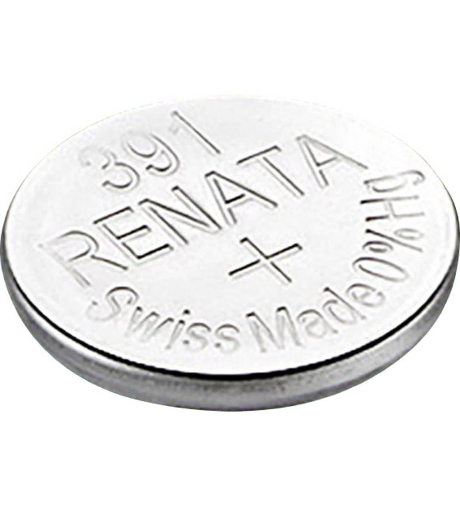 Renata SR55 Silver Oxide Watch Battery - 1.55V 50mAh Flat Top - Non-Rechargeable ROHS Compliant - International Shipping Available - Buy Online on GoSupps.com