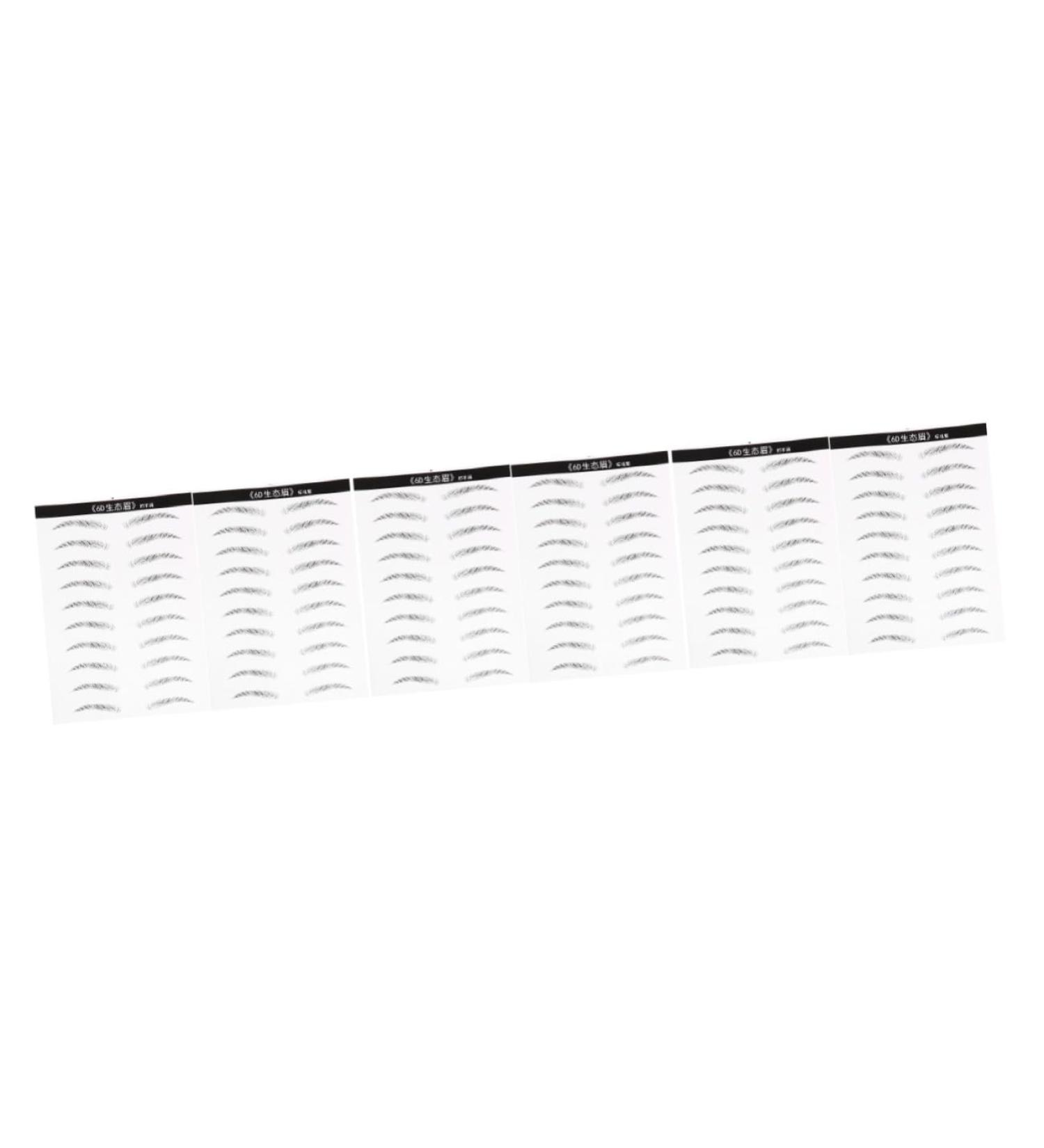 FOMIYES 6 Sheets Pairs Makeup Brow Sticker Stick on Brow Simulation Eyebrow 6d Eyebrow Stickers Disposable - Buy Online on GoSupps.com