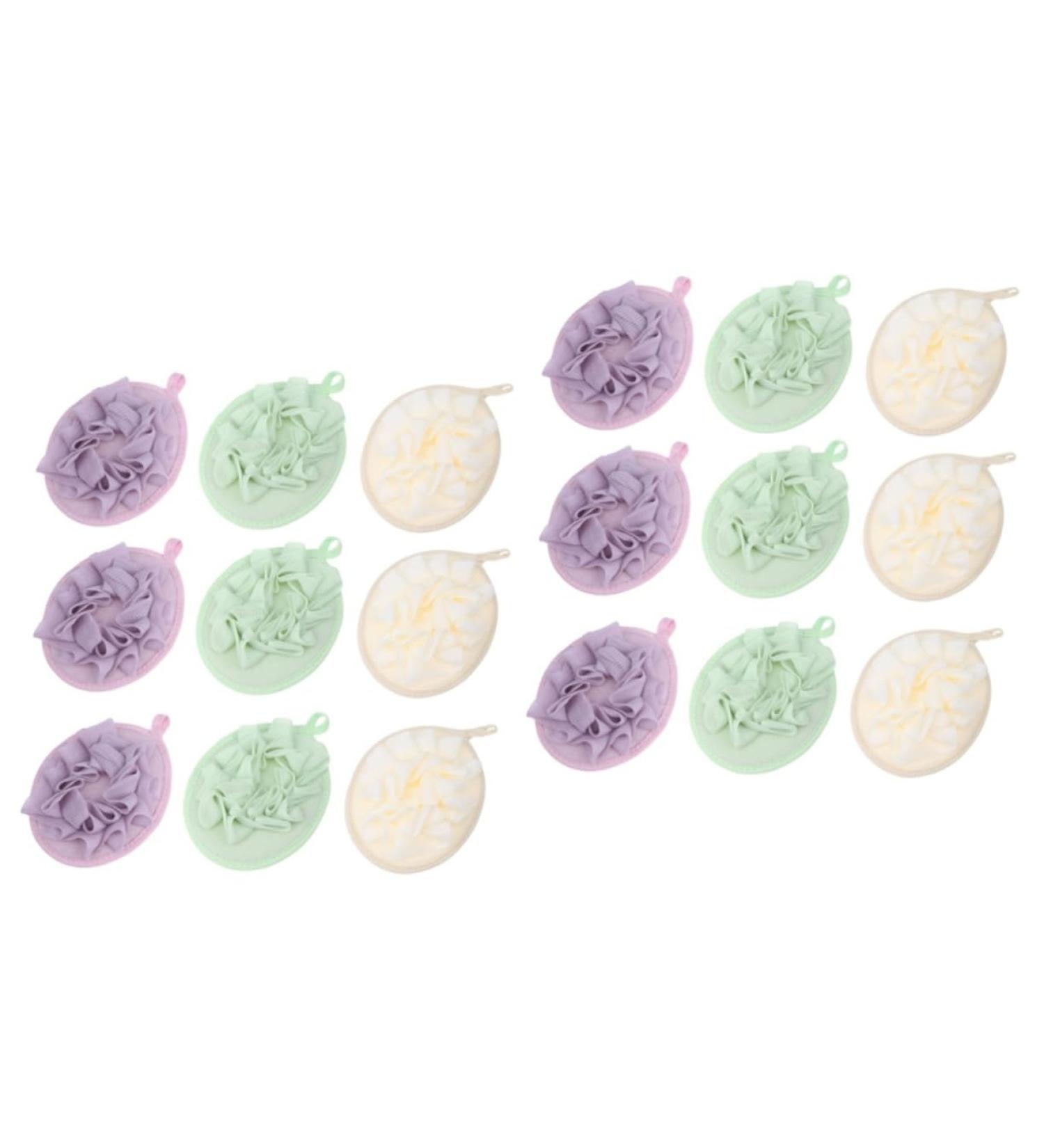 18 Pcs Bathing Accessories Set - Bath Sponge Flower Puff & Bubble Net for Ultimate Relaxation - Buy Online on GoSupps.com