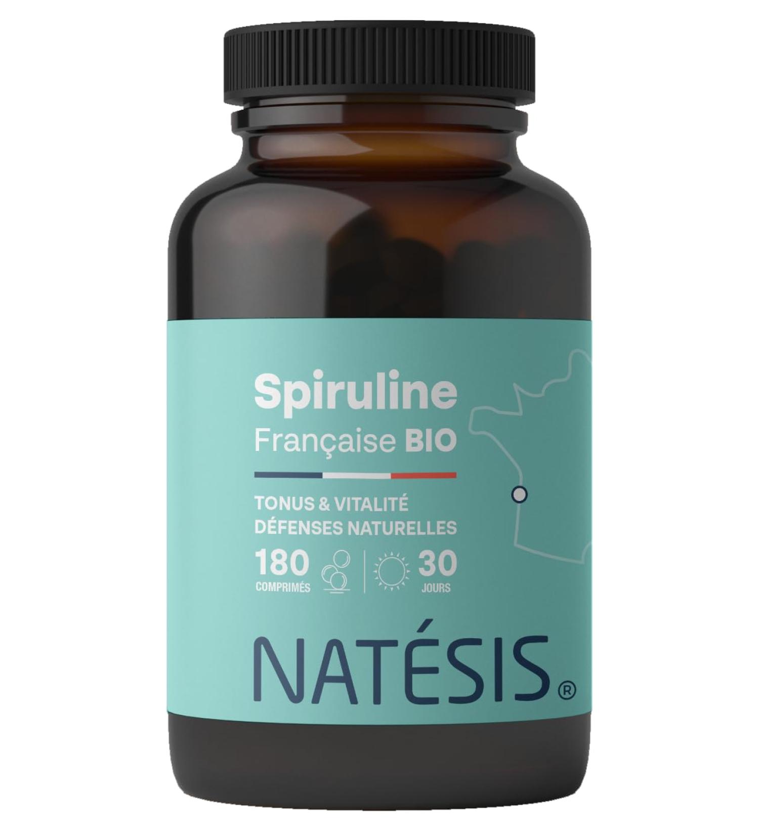 French Spirulina - Organic & Vegan - High in Protein - Phycocyanin 21% - Vitality Slimming Energy Immunity Sport - High Quality - 180 Tablets - Buy Online on GoSupps.com