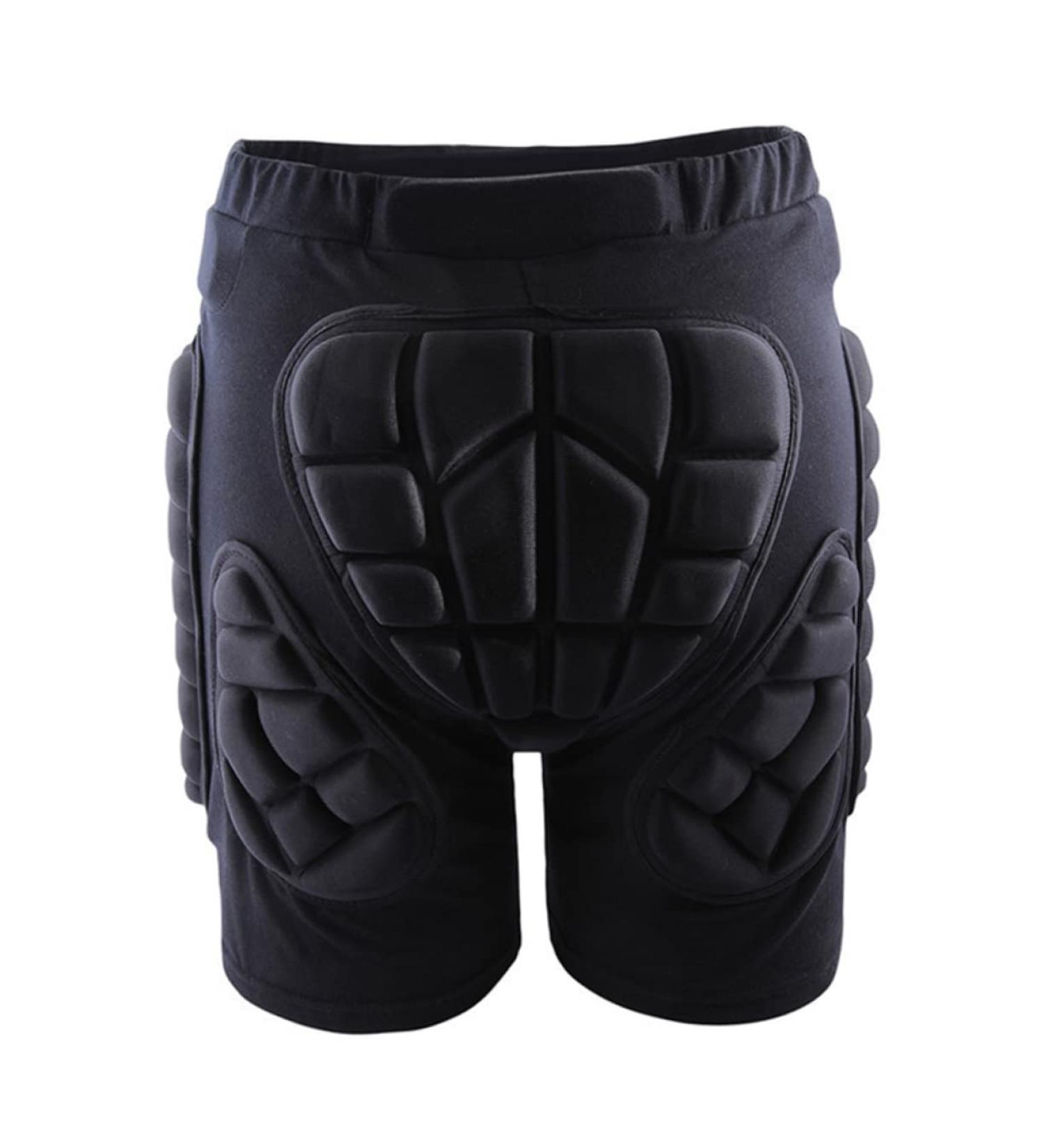 Besportble Padded Children's Sports Shorts - 3D Black Skate & Hockey Pants for Kids | International Shipping - Buy Online on GoSupps.com