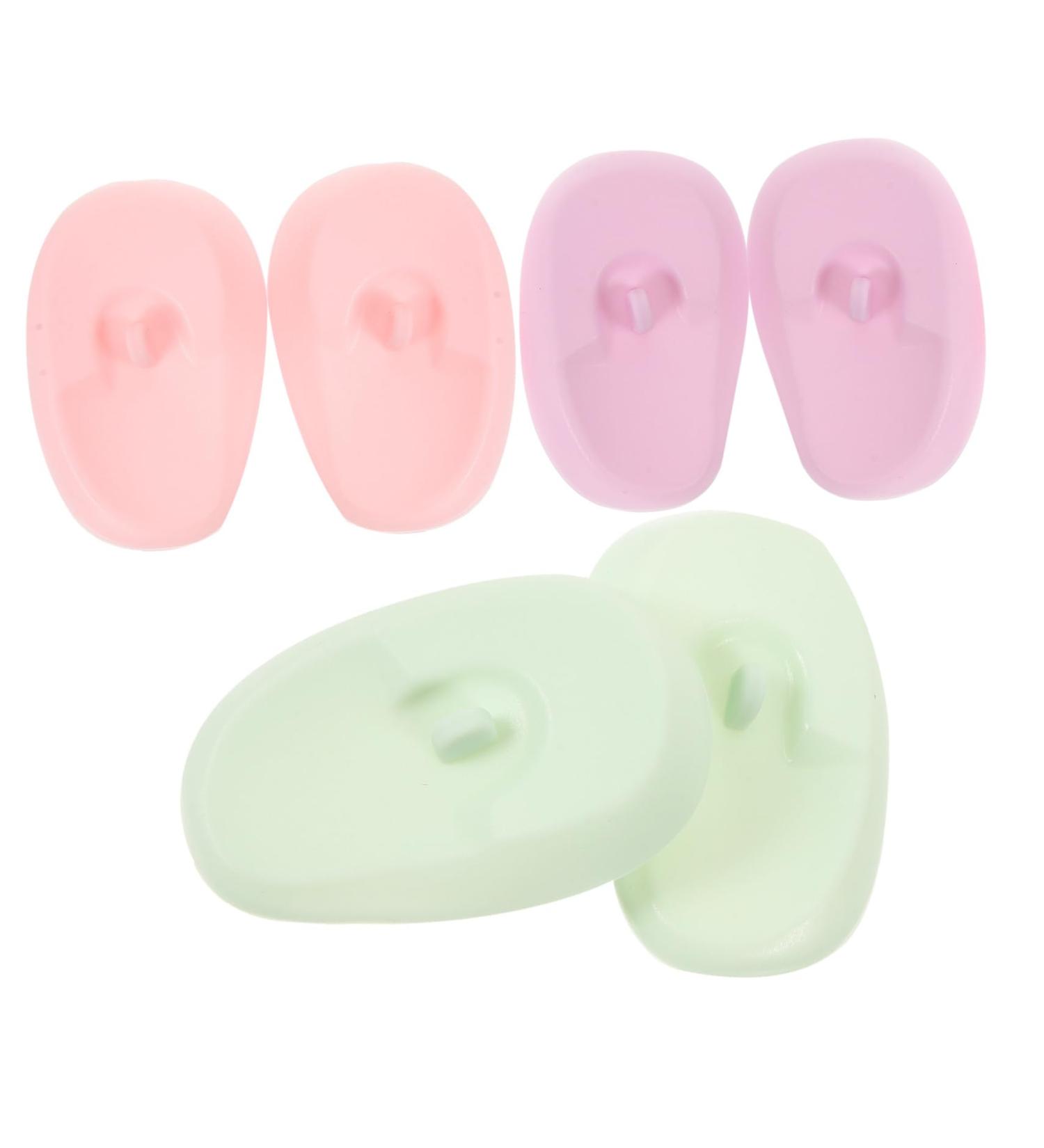 iplusmile 3 Cache Oreilles Silicone pour Coloration Capillaires Protections Auditives R utilisables pour de Cheveux Rose Vert - Buy Online on GoSupps.com
