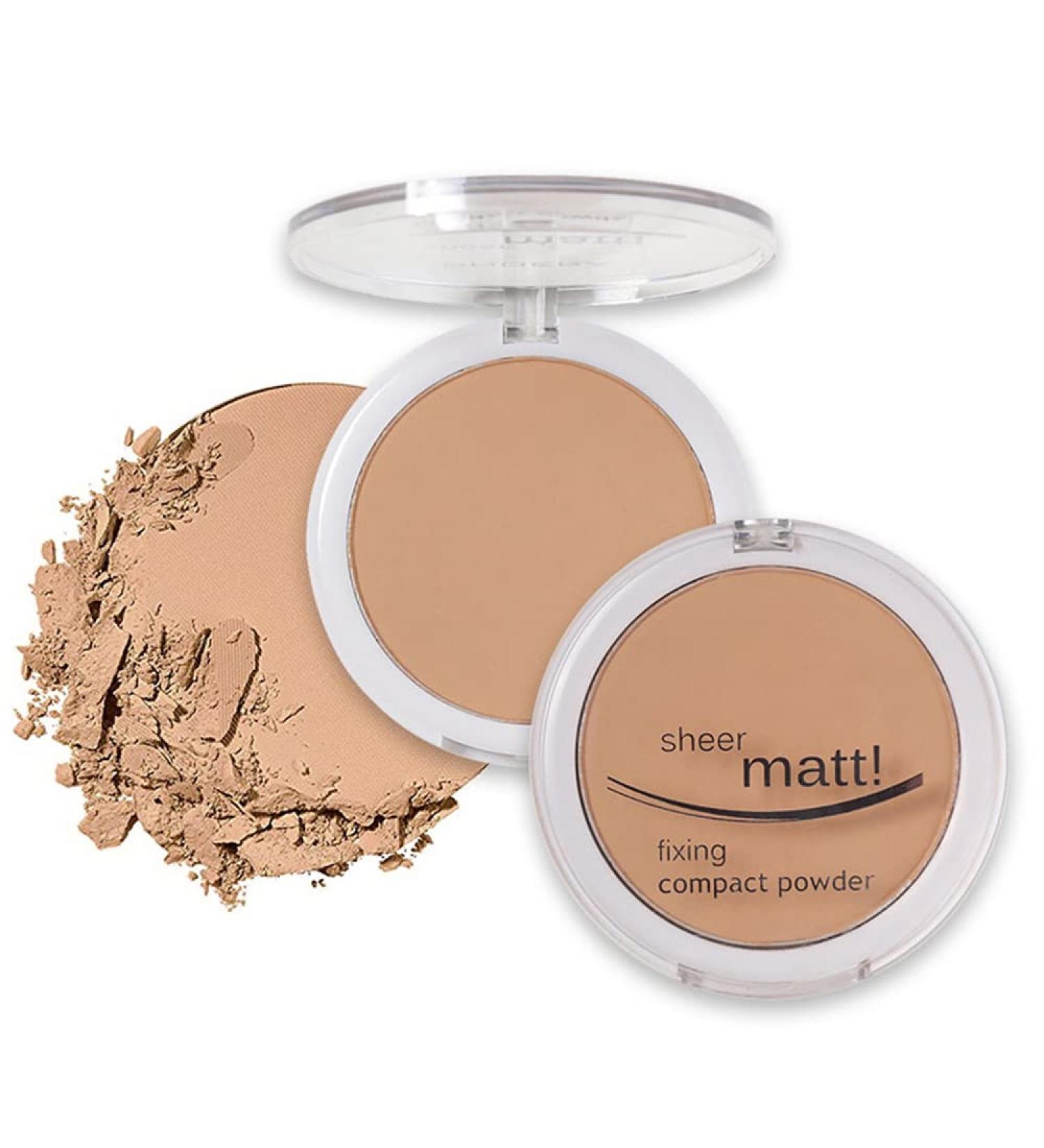 Reddhoon Matte Fixing Powder Makeup Base Matte Finish Setting Powder Foundation Fixing Compact Pressed Powder Long Lasting Make Up Fixer Face Powder 204 buff beige - Buy Online on GoSupps.com