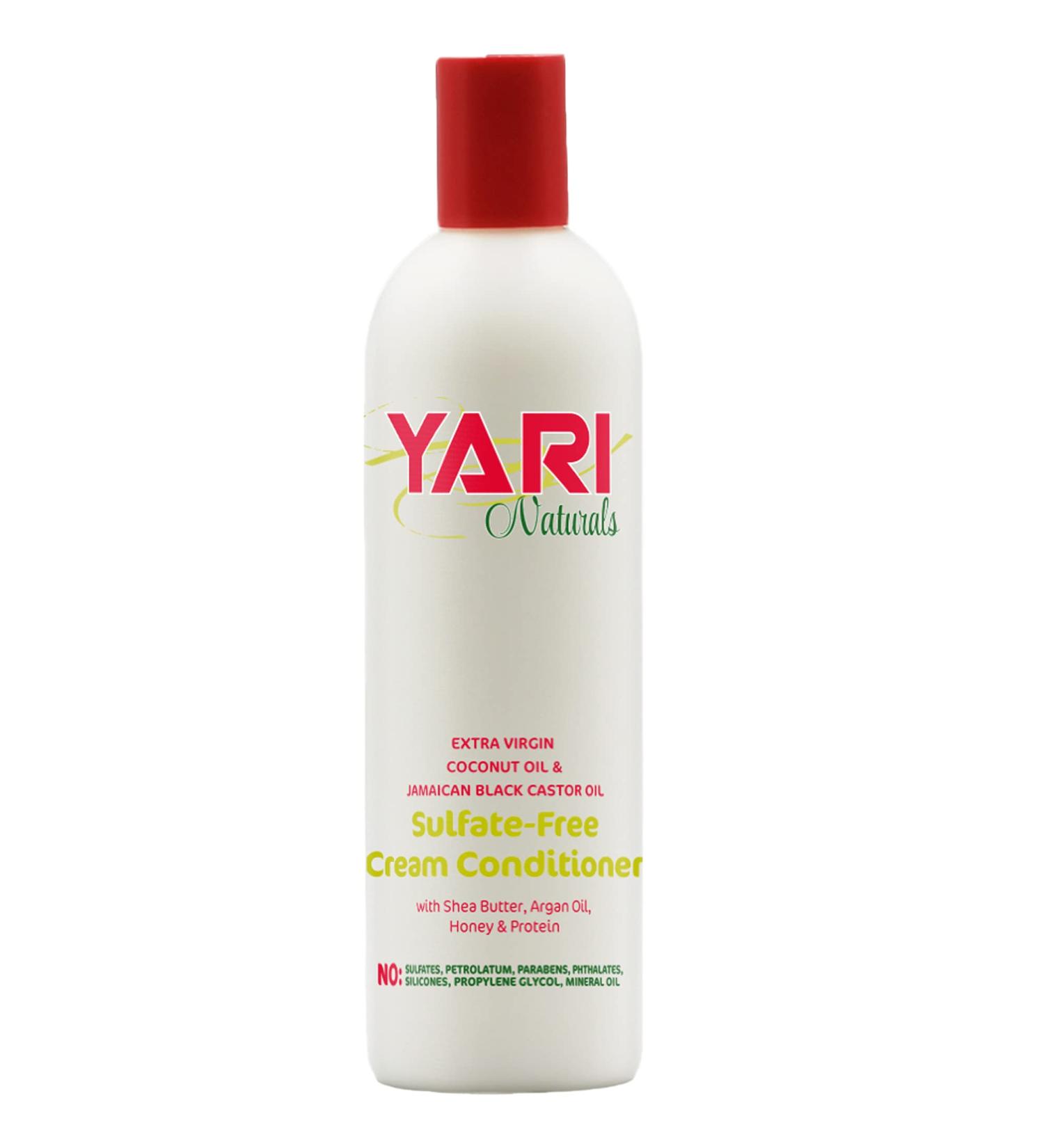 Yari Naturals Sulfate -Free Conditioner for stressed dry curly or frizzy hair - thickening for fine / thin hair safe for colored and keratin -treated hair 13.5oz
