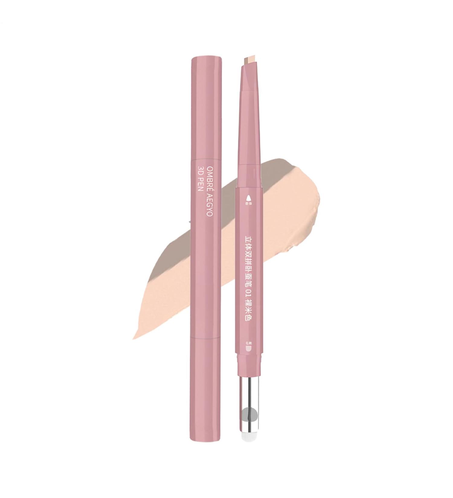 Eye Light Corrector Pen | Dual-Ended Illuminating Concealer | 2.5g Travel Face Cream Easy Blending | Cosmetics for Wives Mothers Beginners and Professionals - Buy Online on GoSupps.com