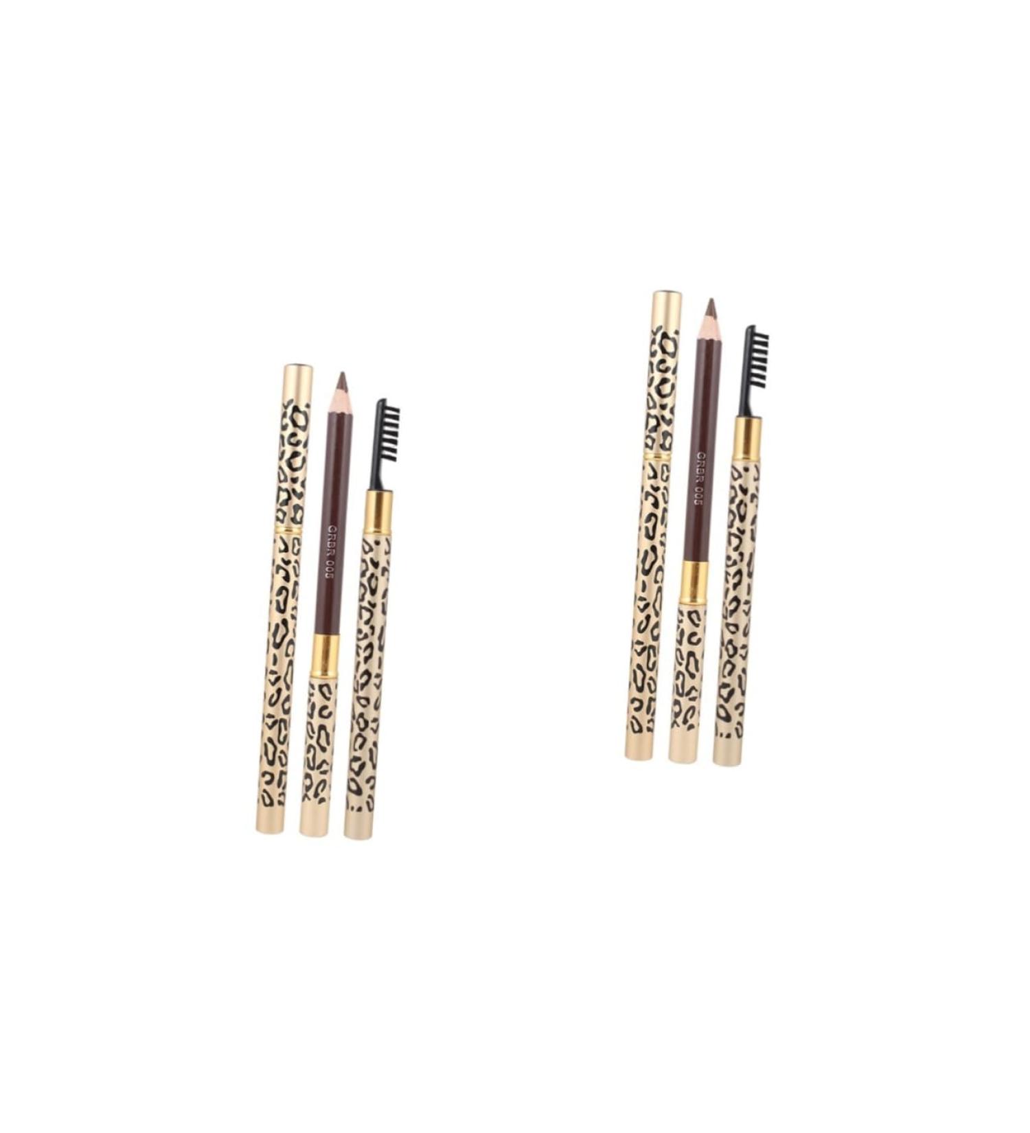 Healeved 4 Pcs Eyebrow Pencil Brush Eyebrow Pencils for Pencil with Sharpener Brown Eyeliner Kit - Buy Online on GoSupps.com