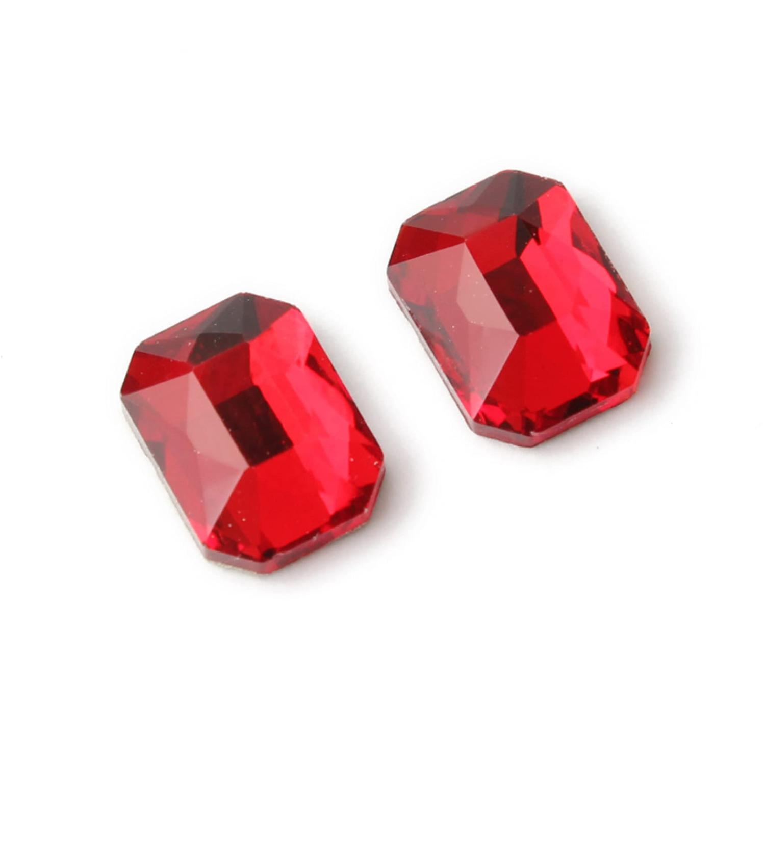 100pcs Nail Art 6X8mm Re-Octagonal Flatback Crystal Stones DIY Decorations Manicure Diamond for Nail - Buy Online on GoSupps.com