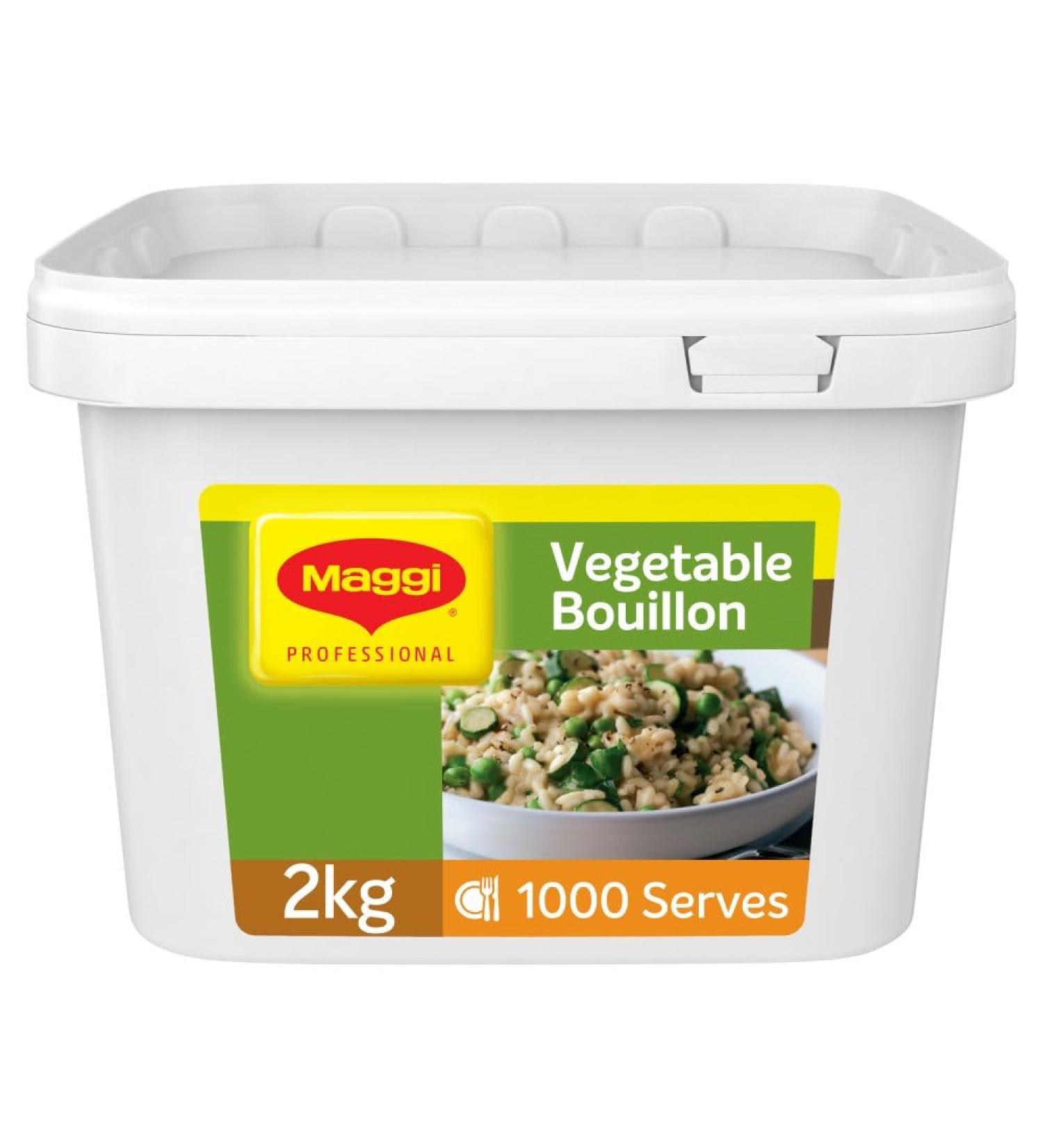 MAGGI Gluten Free Vegetable Bouillon 2kg Tubs (Pack of 2)