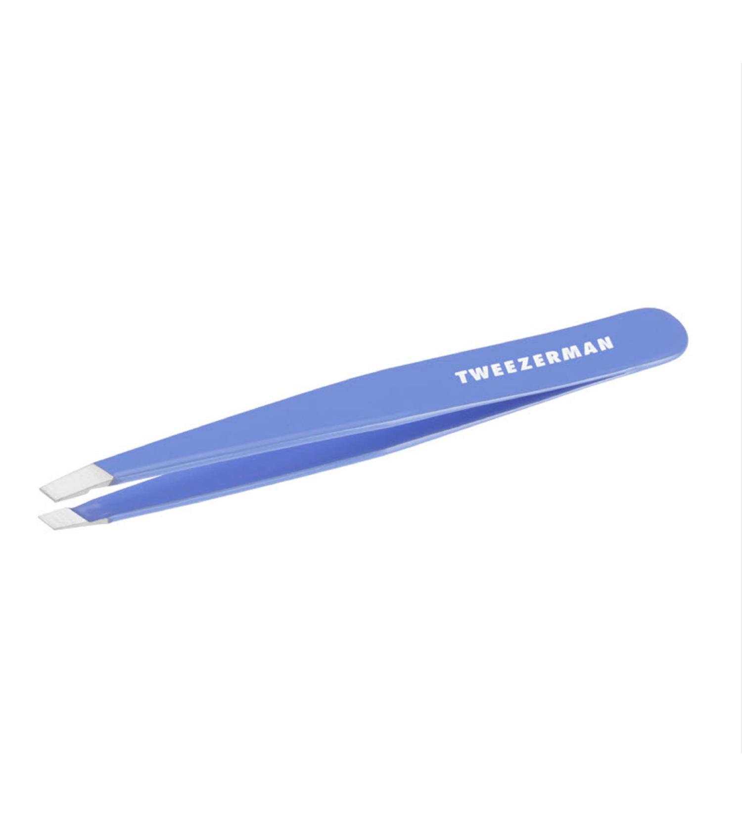 Tweezerman Stainless Steel Slant Tweezer - Lapis Blue Eyebrow Tweezers for Women and Men - Buy Online on GoSupps.com