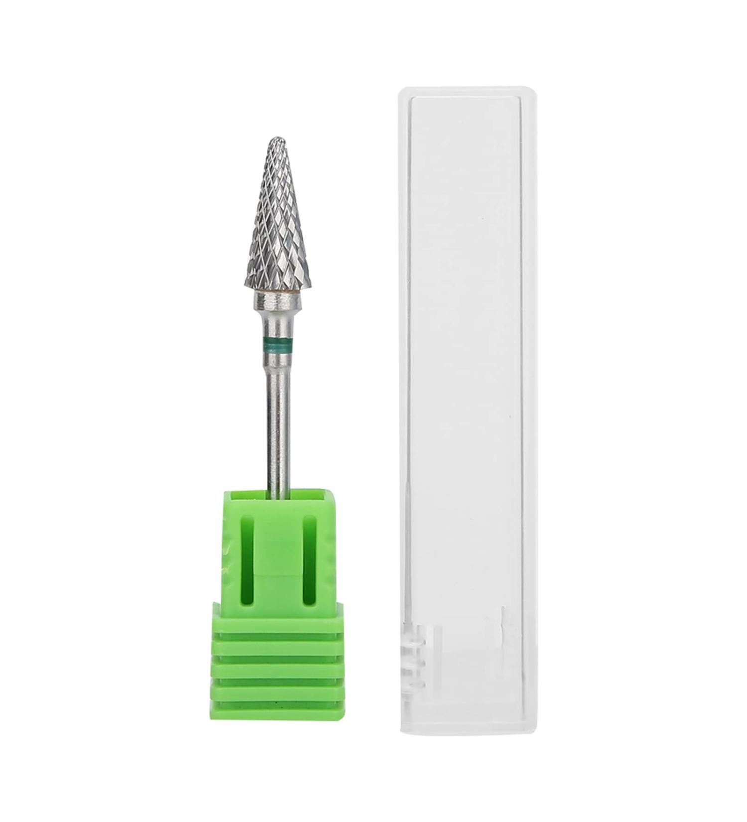 Nail Drill Tool Bits for Acrylic Nails Tungsten Steel Nail Art Manicure Drill Bits Carbide Nail Drill Bits Electric Pedicure Manicure Grinding Head Nail Art Tools for Home Salon Green label - Buy Online on GoSupps.com