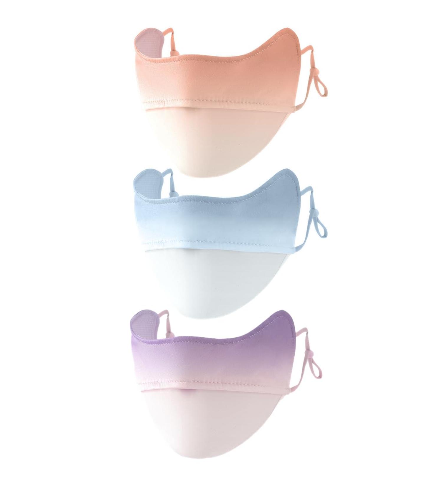 CCAIPU 2Pcs Face Mask for Sun Protection Reusable Washable Breathable Face Mask UV Protection Face Cover Motorcycle Cycling Sport Mask for Outdoor C-Blue/Pink/Purple - Buy Online on GoSupps.com