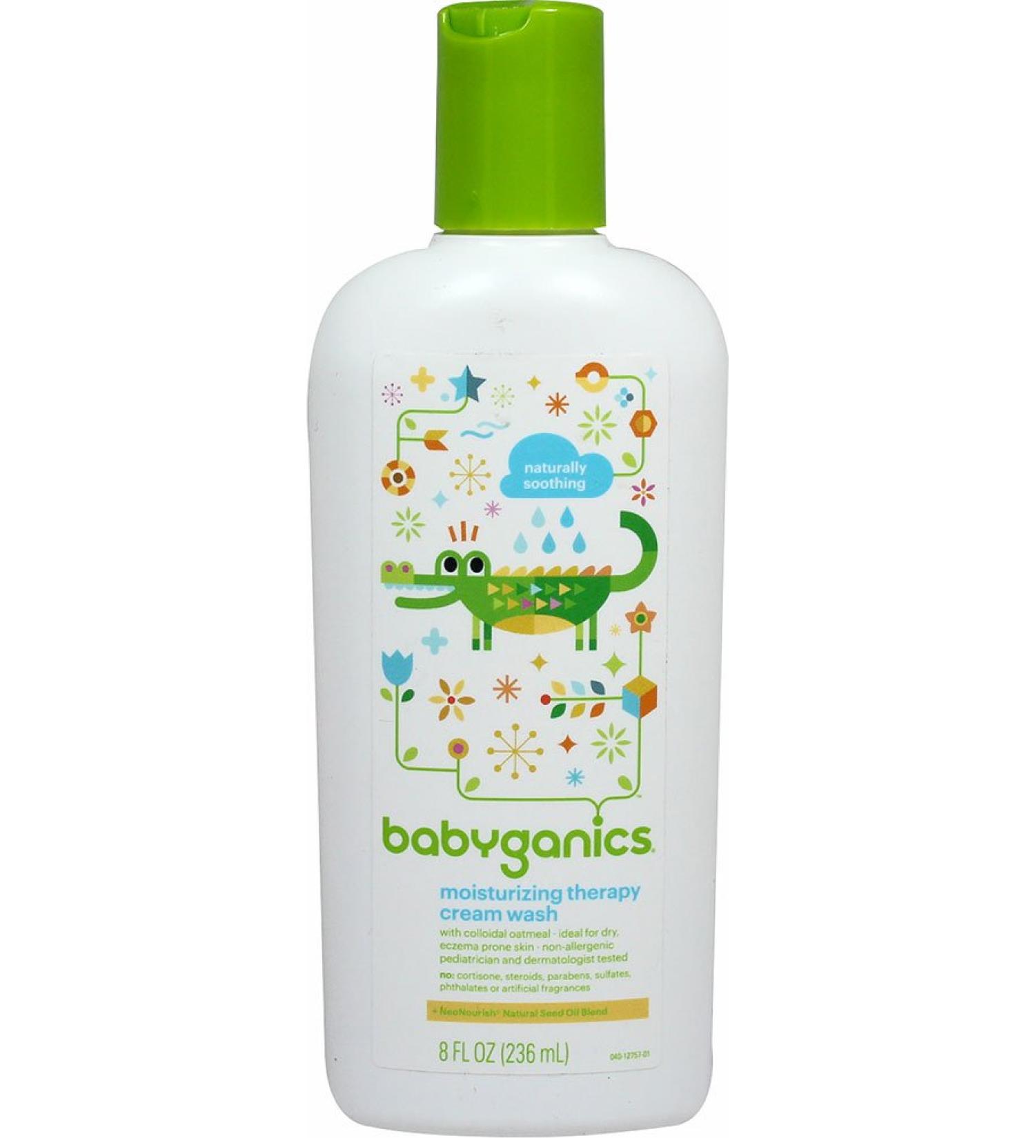 Babyganics Bye Bye Dry Moisturizing Therapy Cream Wash Colloidal Oatmeal - 8 fl oz