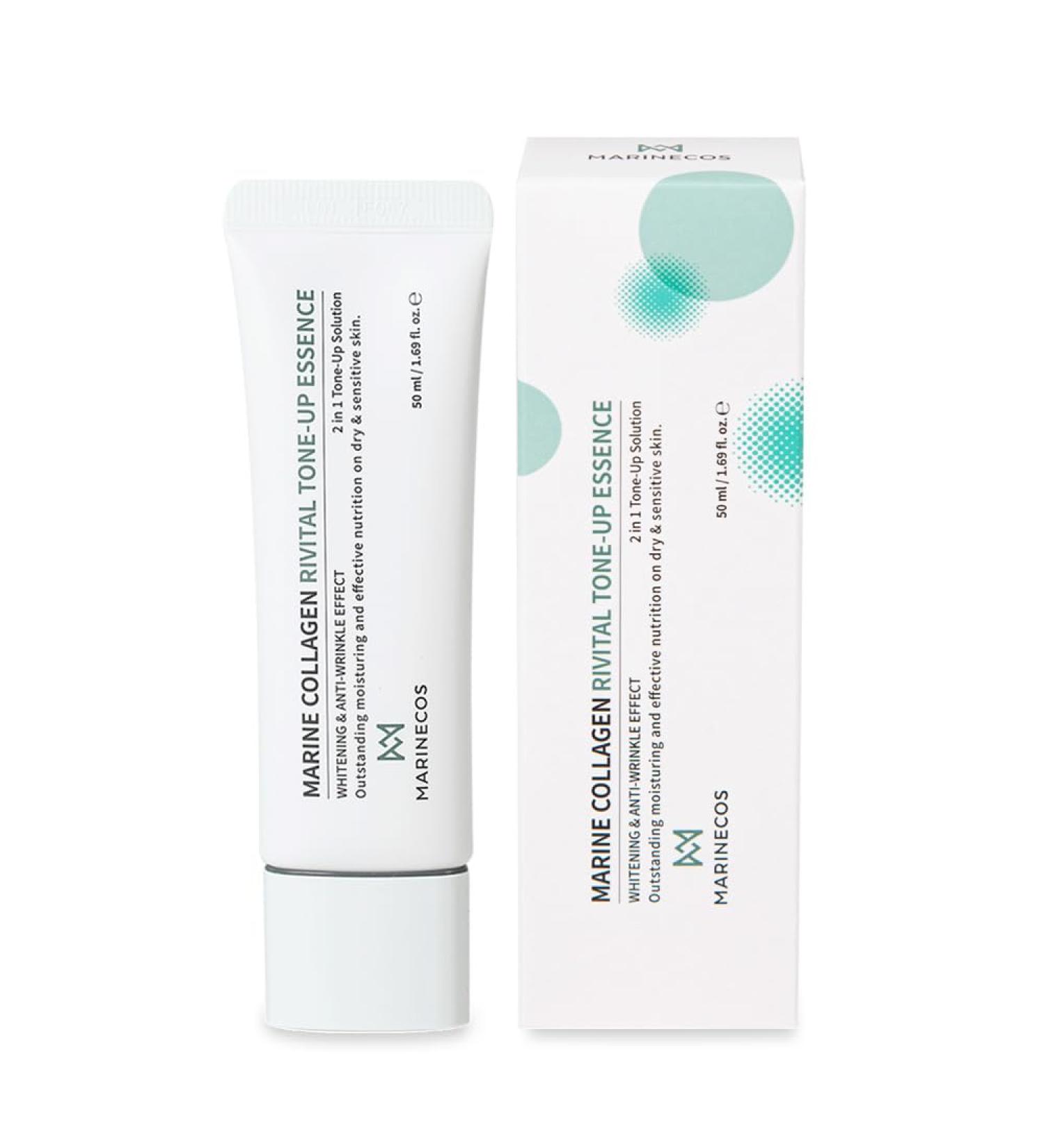 Marinecos Tone Up Essence 50ml Lightweight Radiance Boosting Cream for Radiance Glow Daily Skin Glow Moisturizer 1.69 Fl Oz (Pack of 1) - Buy Online on GoSupps.com