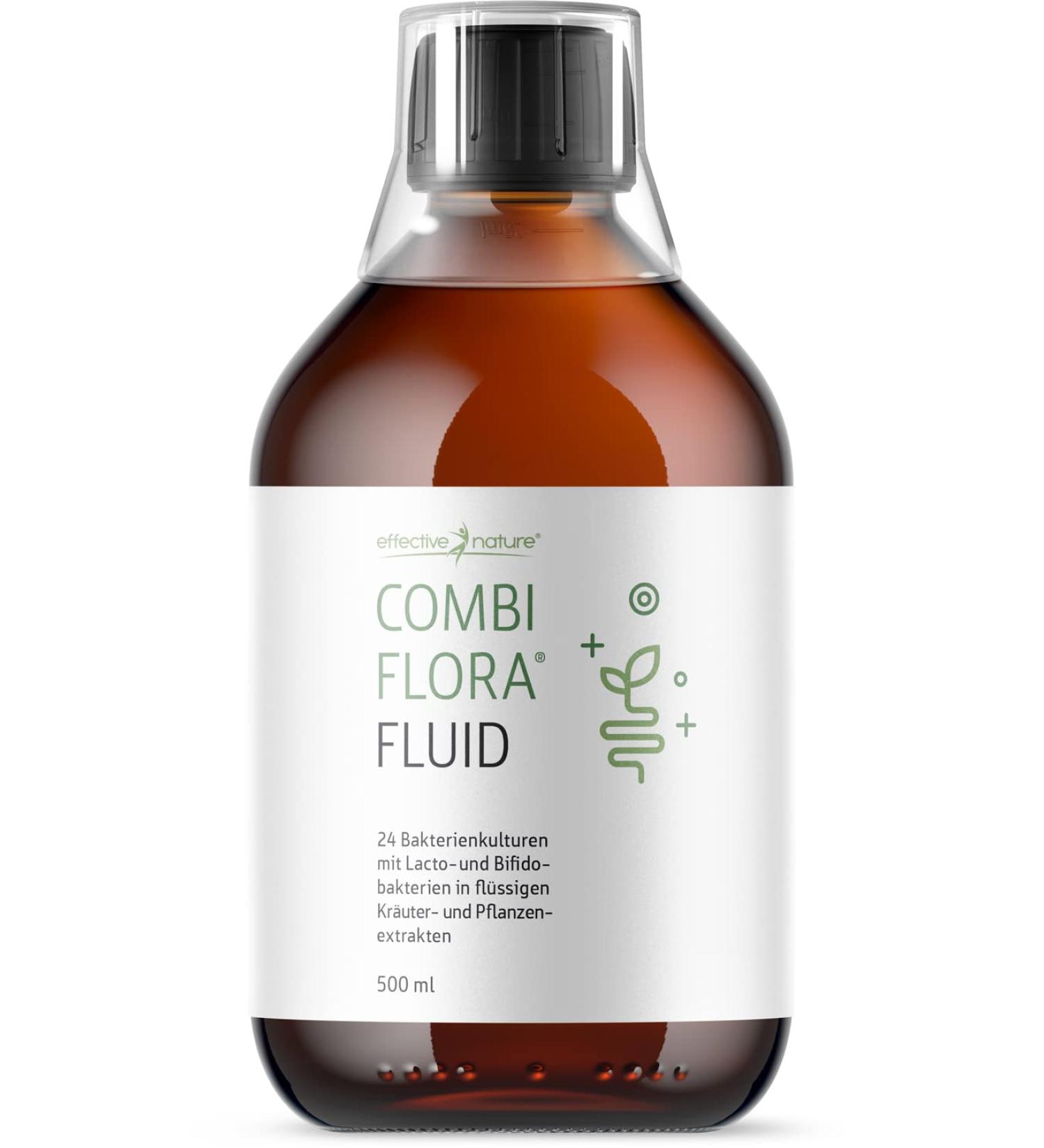 Combi Flora Fluid - 500ml Liquid Probiotics & Herbal Mix | 100% Natural Ingredients | Effective Nature - International Shipping Available - Buy Online on GoSupps.com