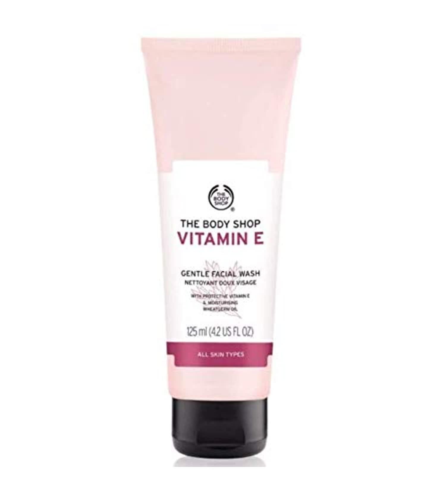 The Body Shop Vitamin E Gentle Facial Wash unisex Vitamin E mild cleansing cream 100 ml 1 pack (1 x 100 ml)