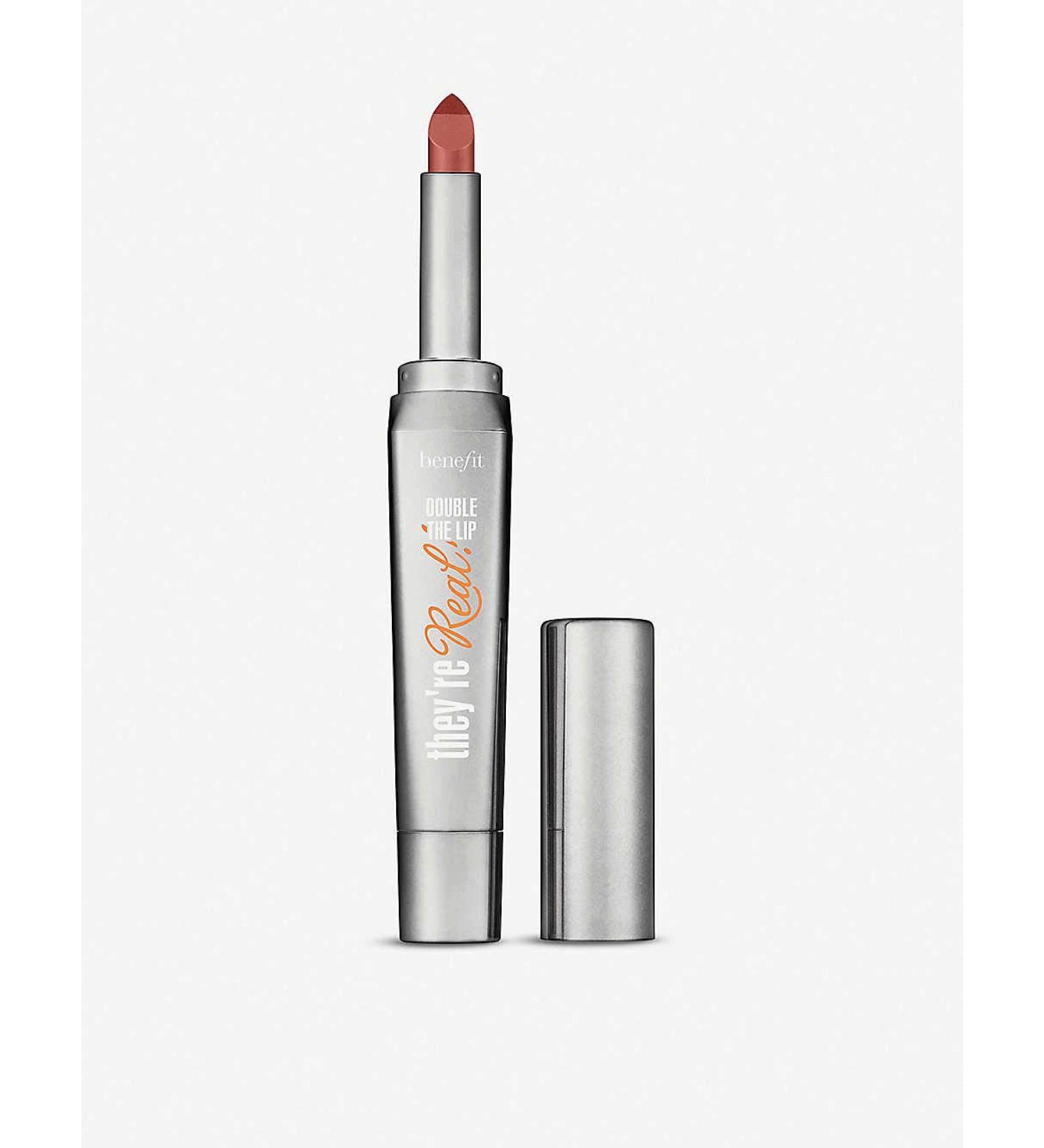 Benefit Cosmetics They re Real! Double The Lip Lipstick & Liner in One (Nude Scandal - pinky nude) 0.05 oz