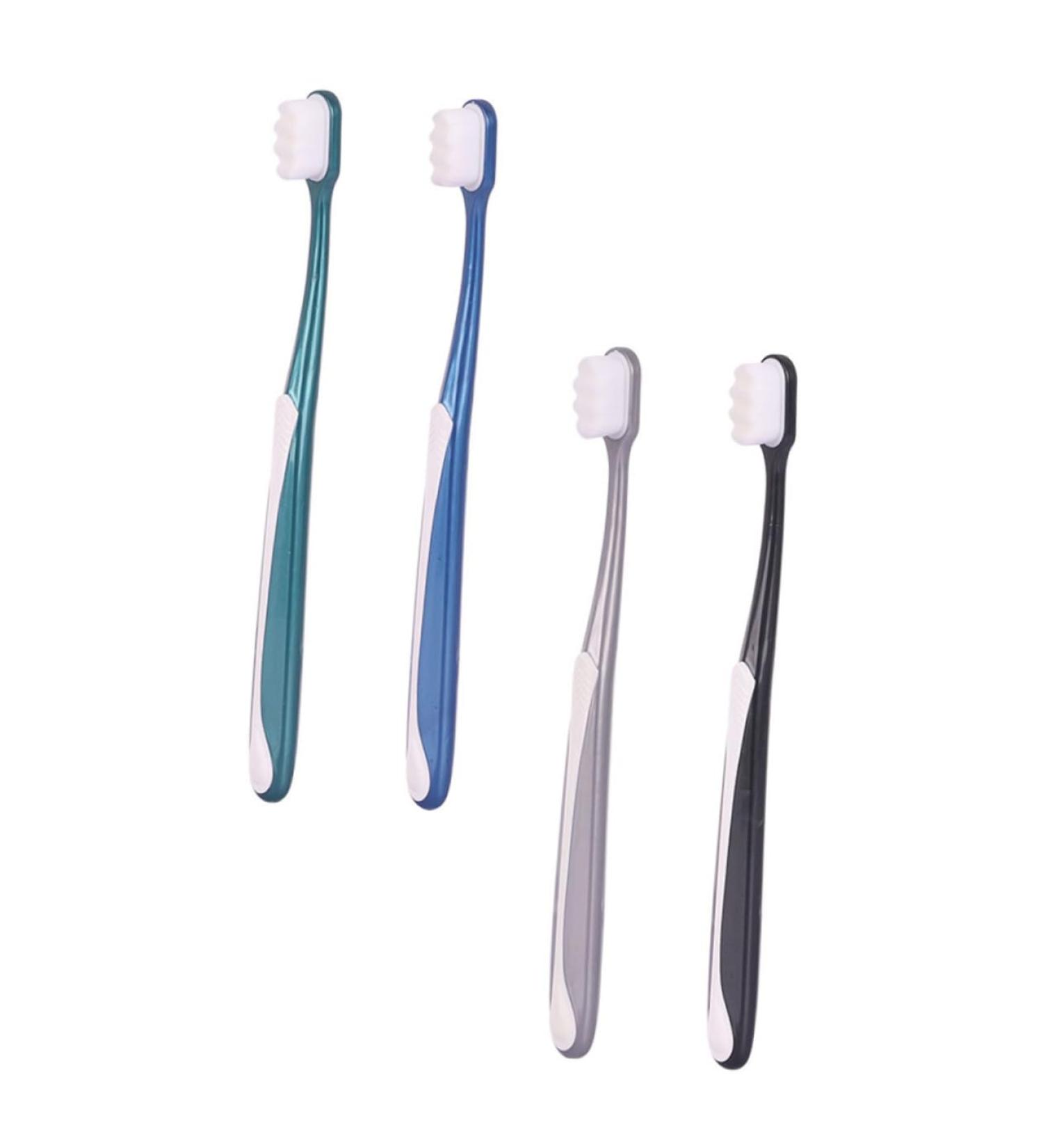 Partykindom 4-Pack Soft Toothbrushes for Adults | Premium Dental Care Tools | Elasticity Cleaning Brush for Optimal Oral Hygiene - Buy Online on GoSupps.com