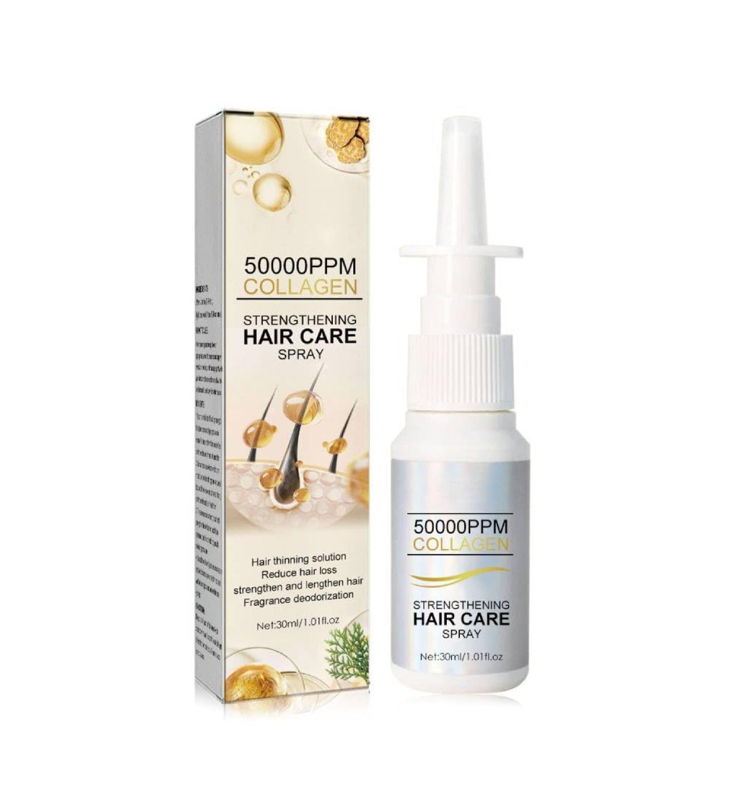 Collagen Strengthening Hair Care Spray Collagen for Hair Thinning Solution Reduces Hair Loss Strengthens and Lengthens Hair Fragrance Deodorization Suitable for All Hair Types (1 Pcs) 3.38 Fl Oz (Pack of 1) - Buy Online on GoSupps.com