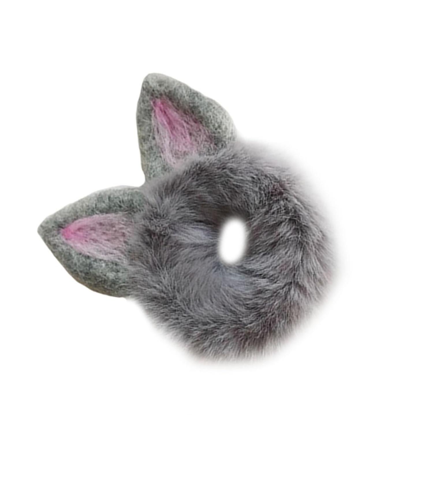 Beavorty Cat Hair Bobbles Hair Ring Cat Ear Scrunchies Hair Scrunchies for Womens Hair Pink Fluffy Hair Ties Headband Holder Stuffed Bunny Plush Satin Hair Tie Animal Miss Short Hair Rope - Buy Online on GoSupps.com