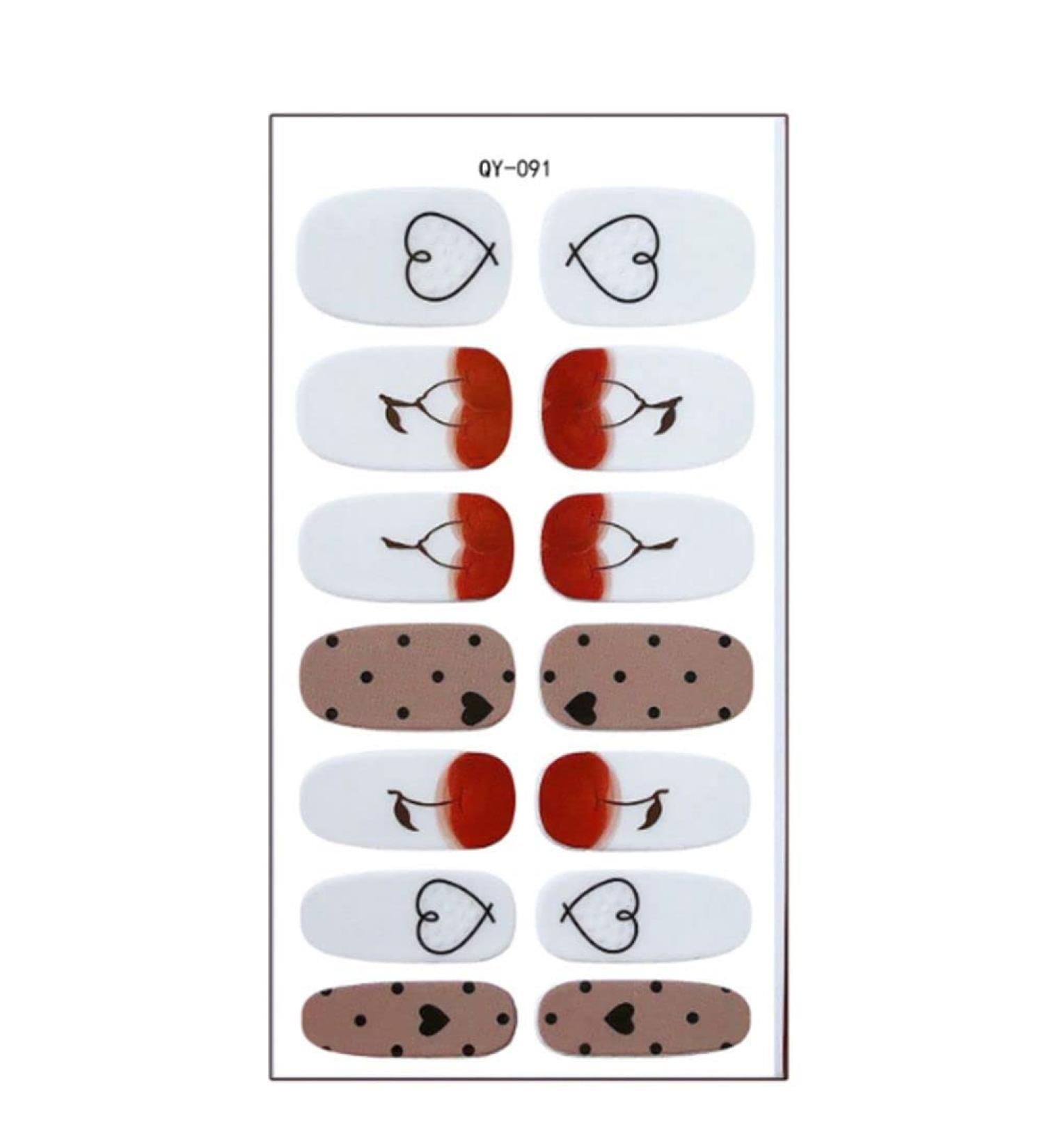 Nail Decoration Rainbow Strawberry Flower Nail Art Design Self-adhesive Nail Stickers 3D Nail Art(Type 4) - Buy Online on GoSupps.com