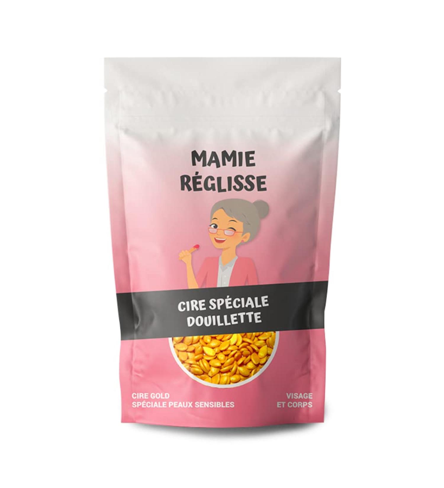 Gold Hair Removal Wax Special Sensitive Skin MAMIE R GLISSE 200g - 1 sachet - Buy Online on GoSupps.com