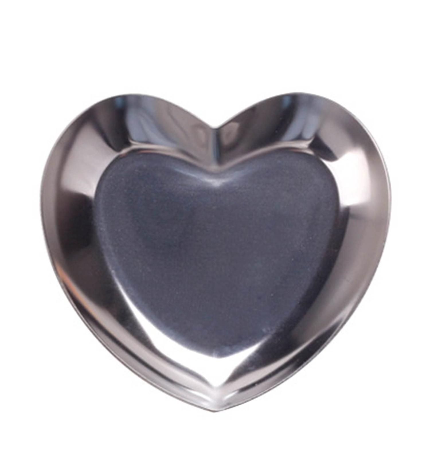 Bodhi2000 Stainless Steel Heart Shape Nail Art Plate - Manicure Tool & Nail Polish Palette | Premium Quality for Stunning Nail Designs - Buy Online on GoSupps.com