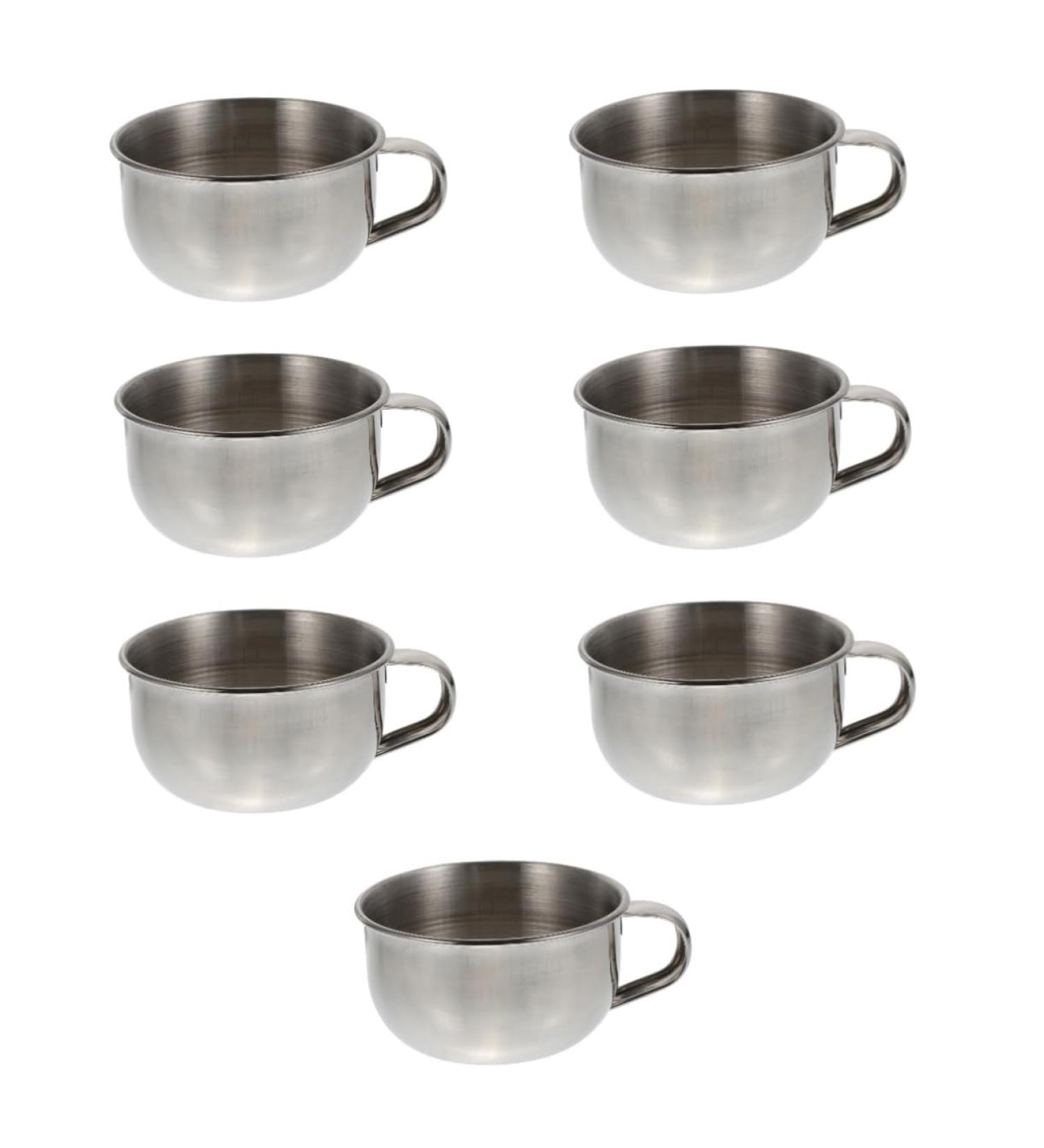 Magiclulu 7 DISCH Schrasiesifes - Long-lasting Stainless Steel Wet Shaving Bowl for Soap Bubbles - Buy Online on GoSupps.com
